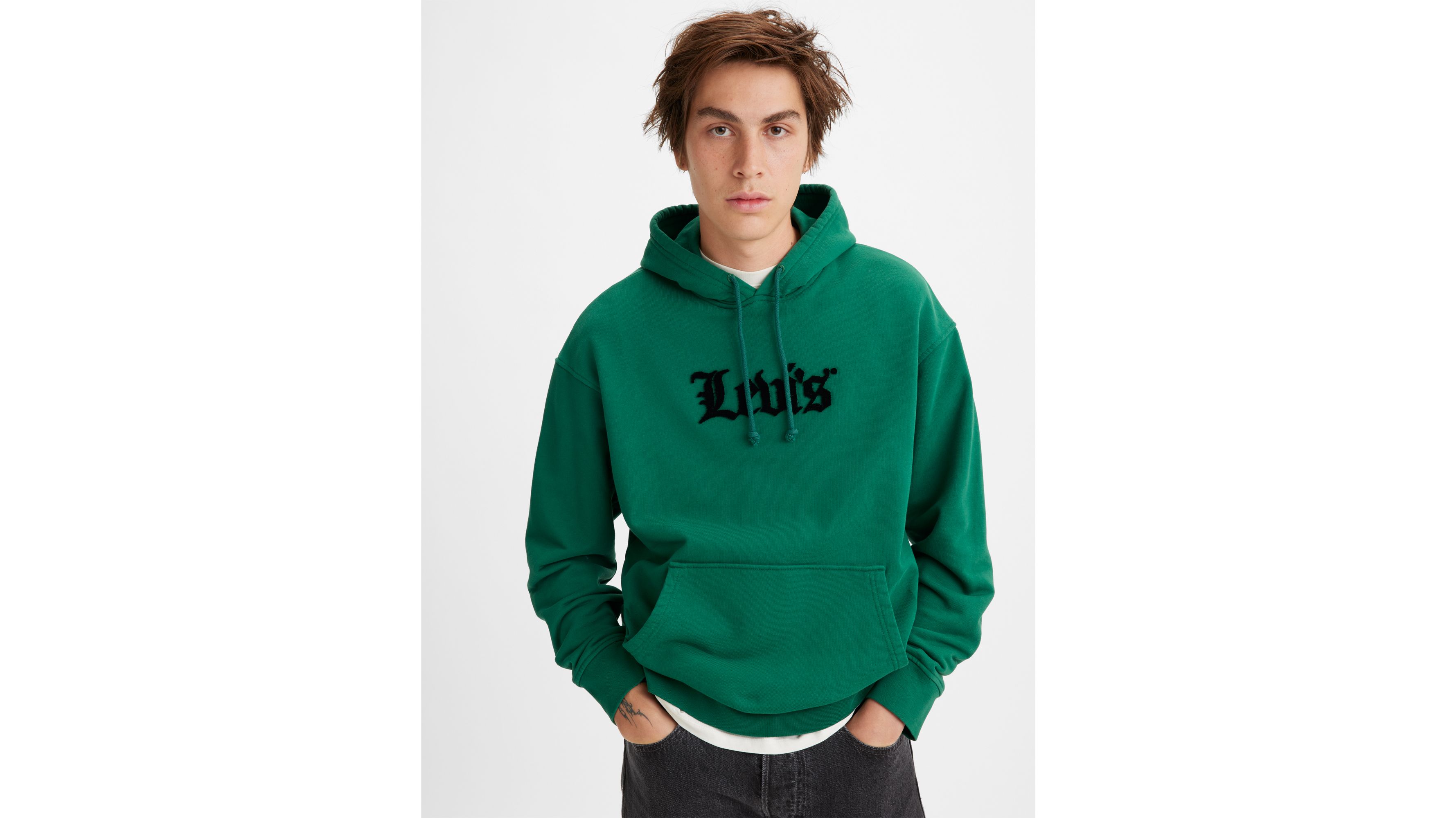 Relaxed Graphic Hoodie Sweatshirt - Green | Levi's® US