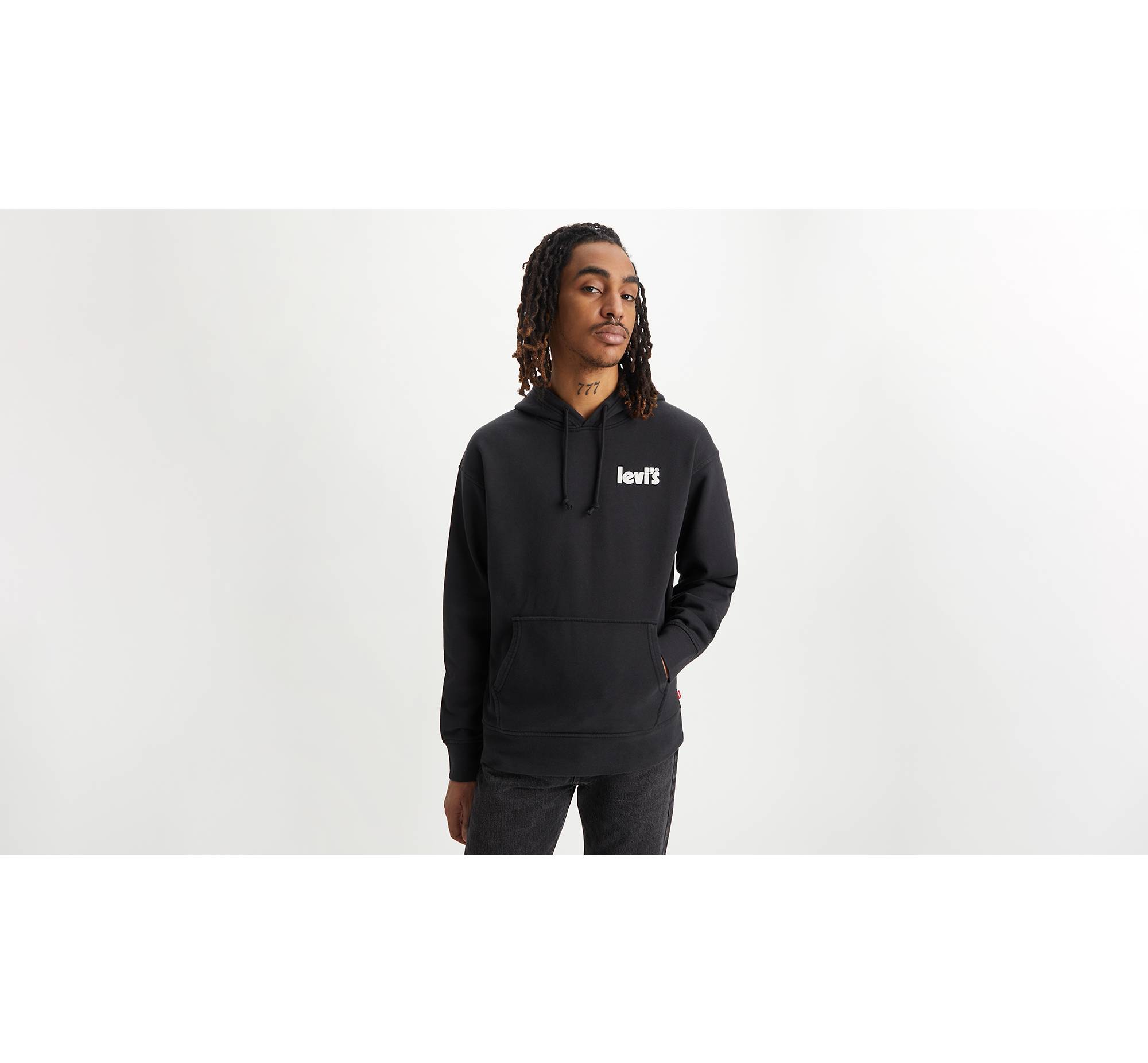 Relaxed Graphic Hoodie - Black | Levi's® IS