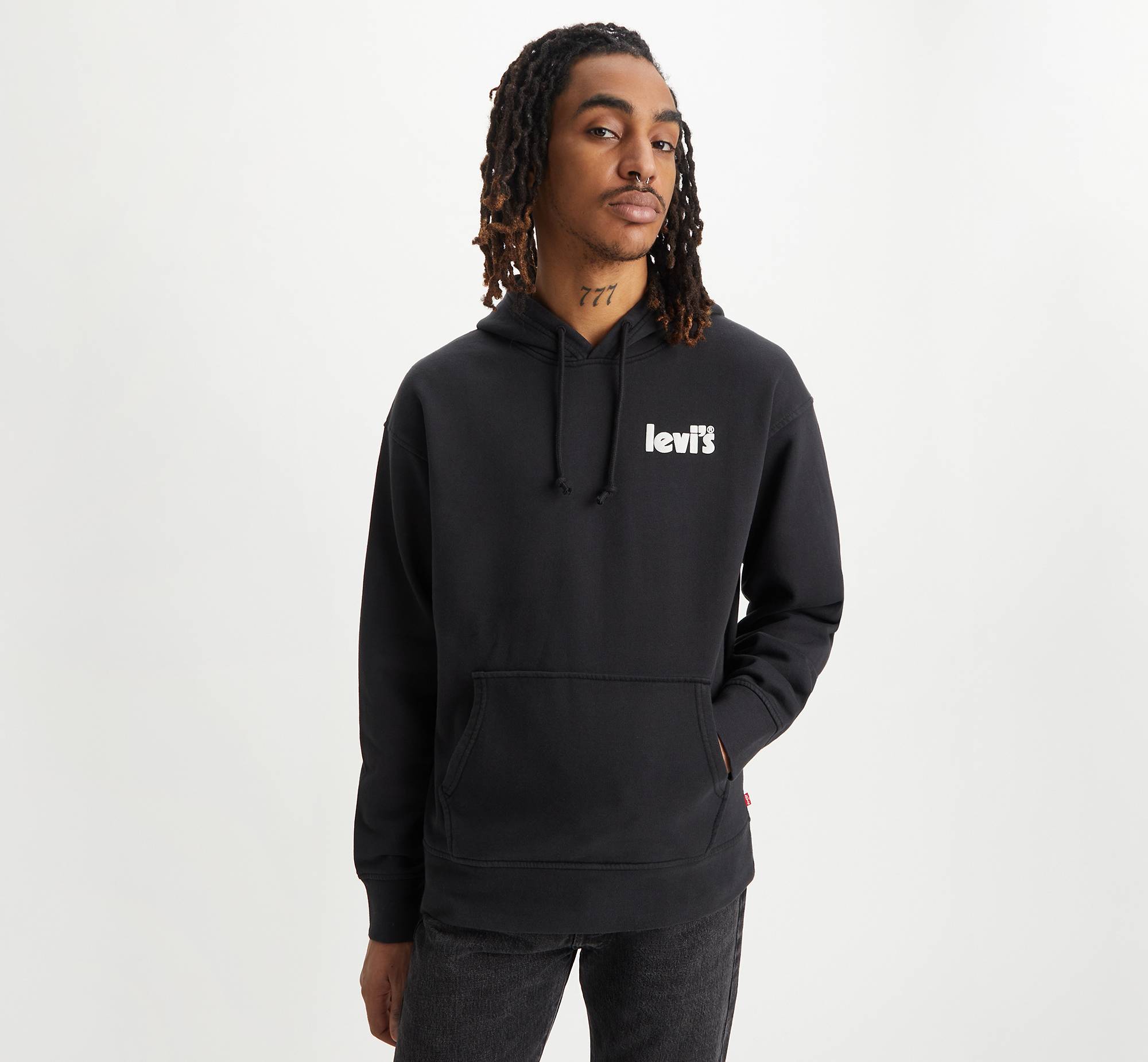 Relaxed Graphic Hoodie - Black | Levi's® IS