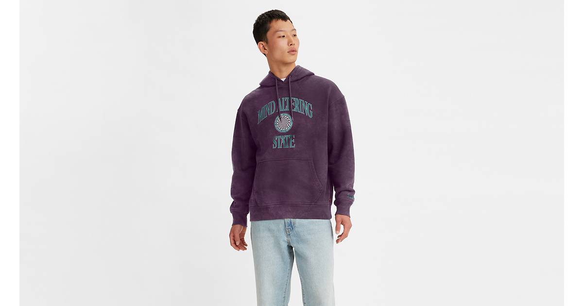 Relaxed Graphic Hoodie Sweatshirt - Purple | Levi's® CA