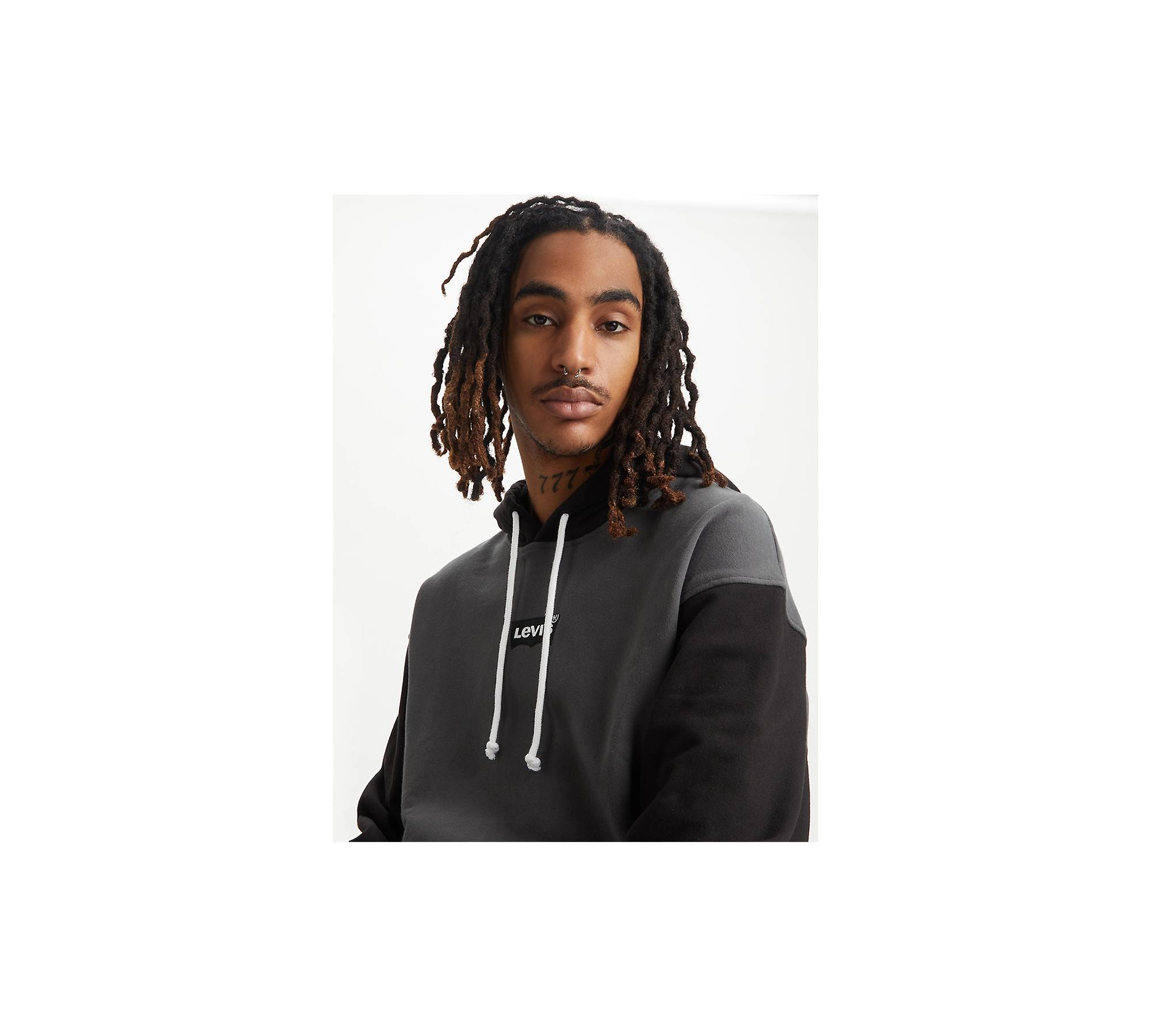 Relaxed Fit Graphic Hoodie - Grey | Levi's® HU