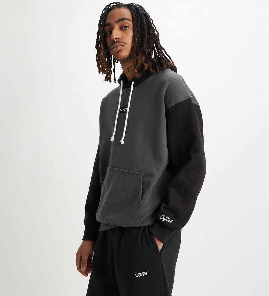 Relaxed Fit Graphic Hoodie - Grey | Levi's® IS