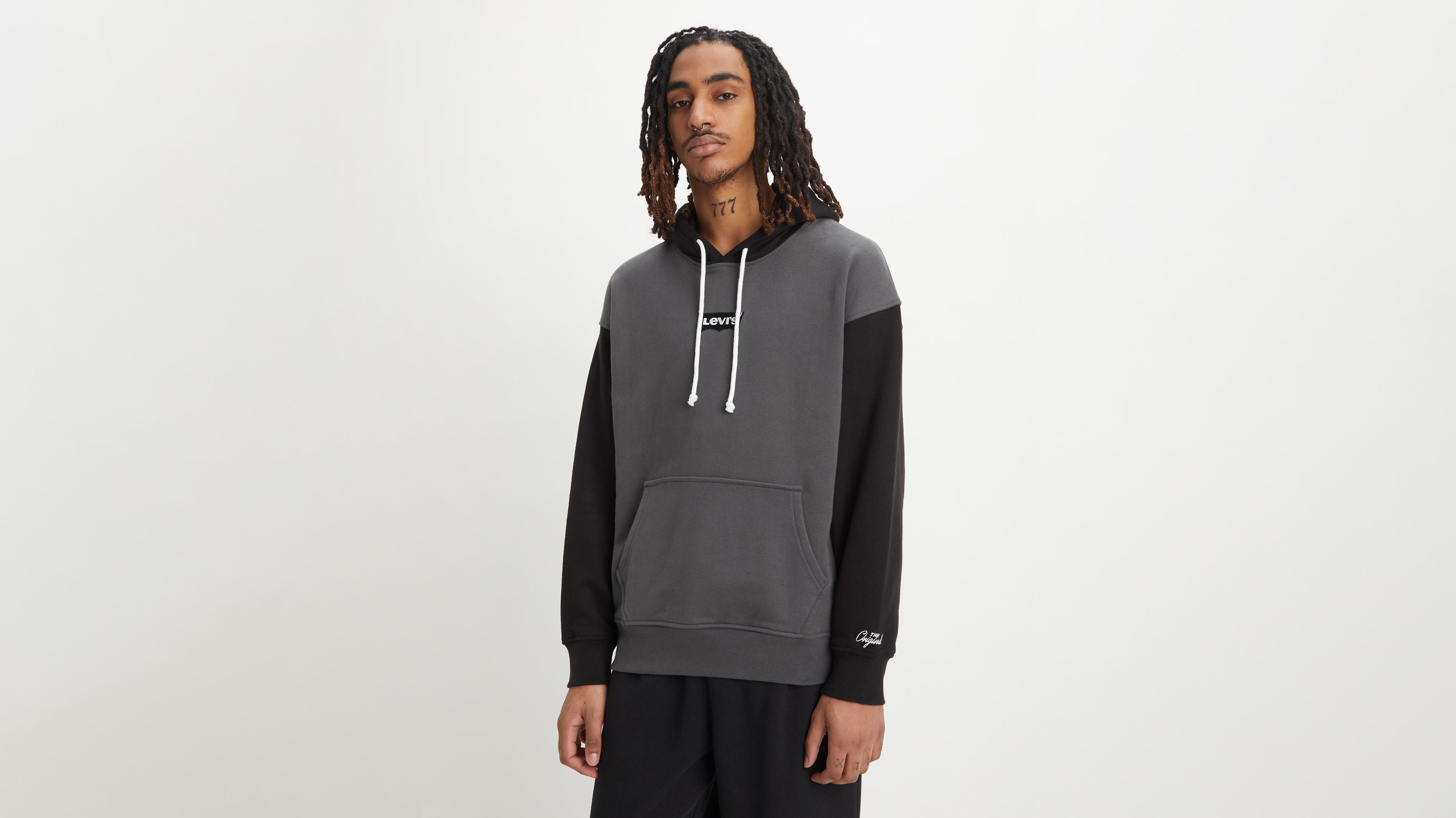 Relaxed Fit Graphic Hoodie Grey Levi's® LU