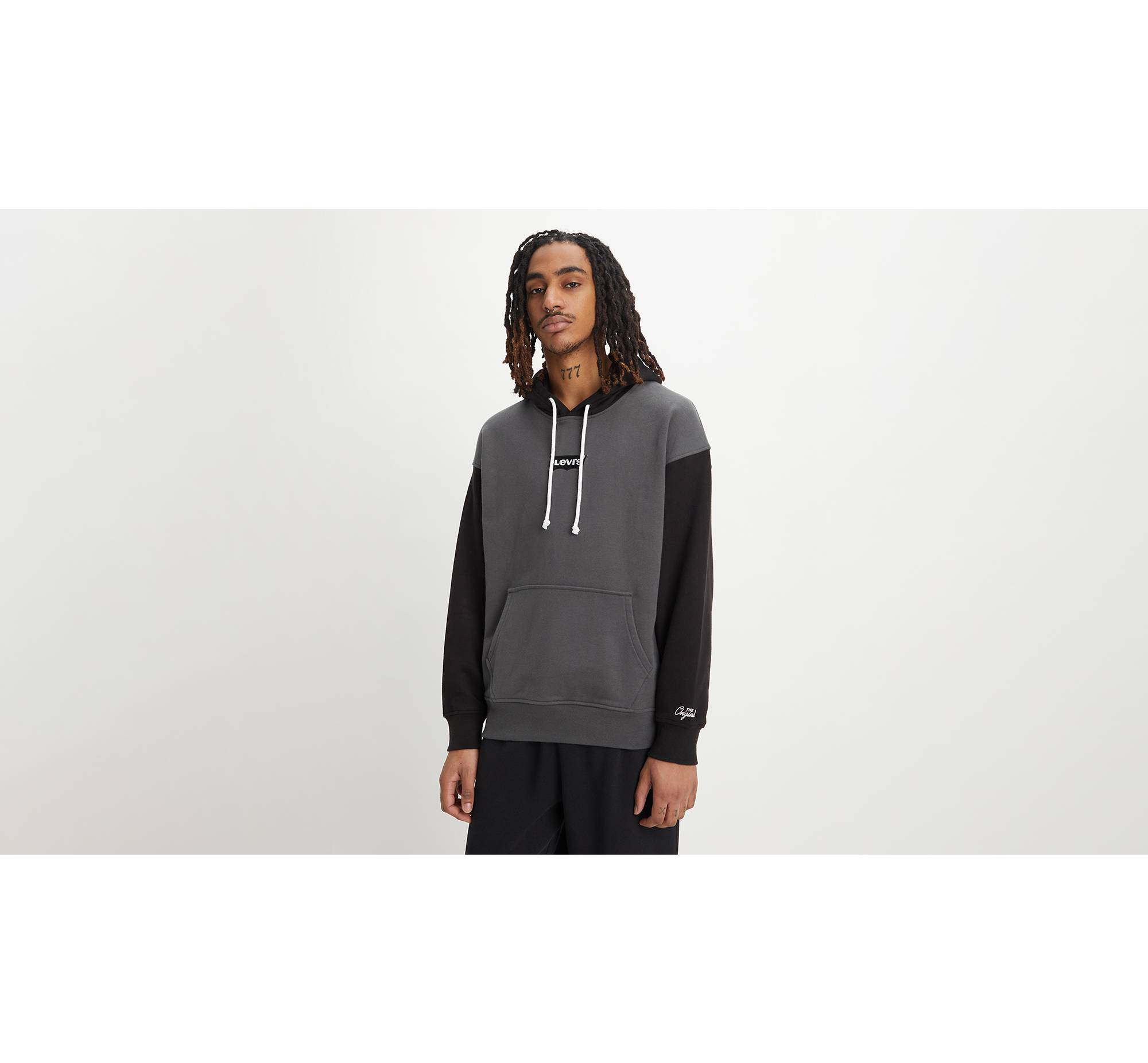 Relaxed Fit Graphic Hoodie - Grey | Levi's® LU