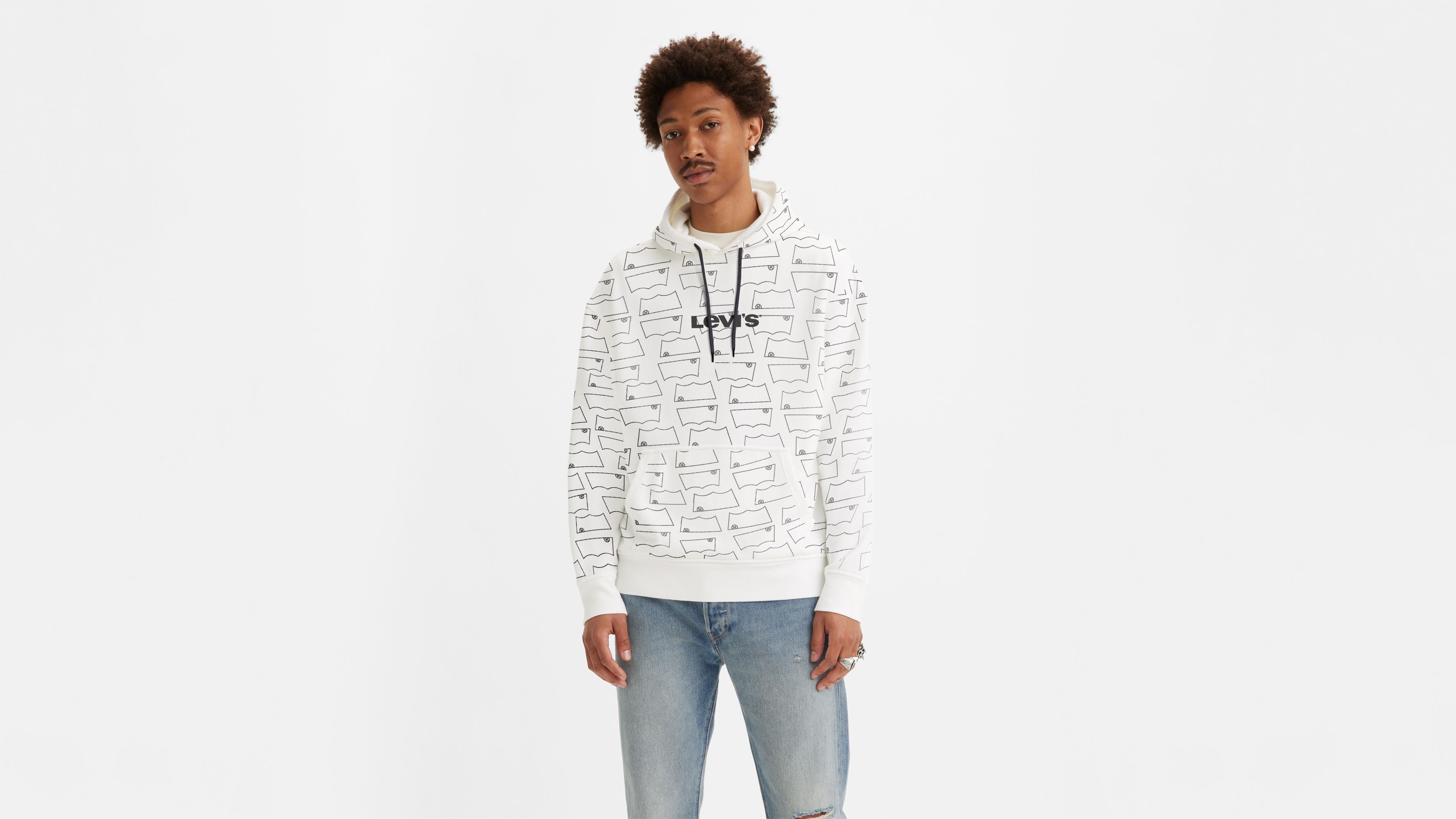 Relaxed Graphic Hoodie Sweatshirt - White | Levi's® US