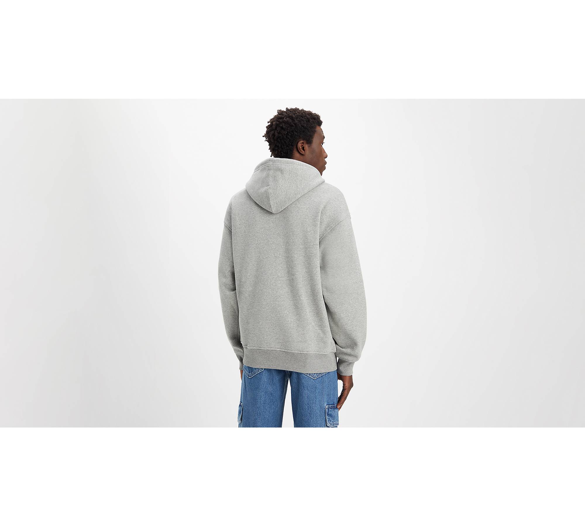 Relaxed Graphic Hoodie Sweatshirt - Grey