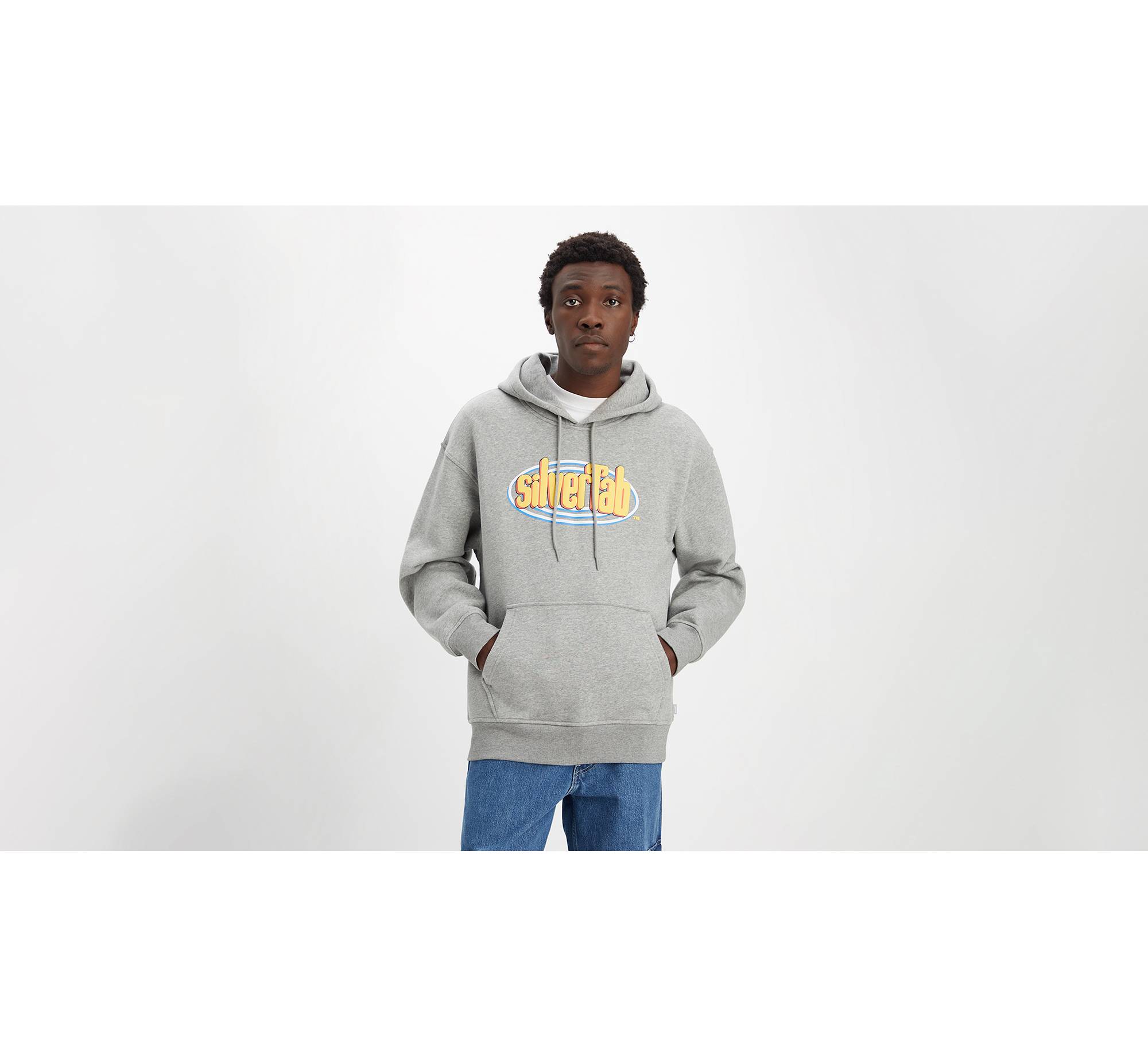 SilverTab™ Relaxed Graphic Hoodie Sweatshirt 1