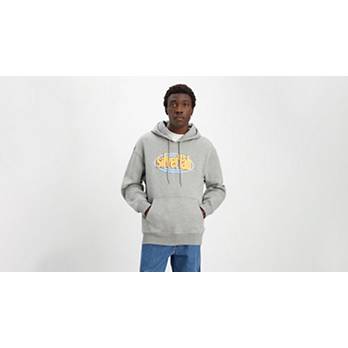 Silvertab™ Relaxed Graphic Hoodie Sweatshirt - Grey | Levi's® US