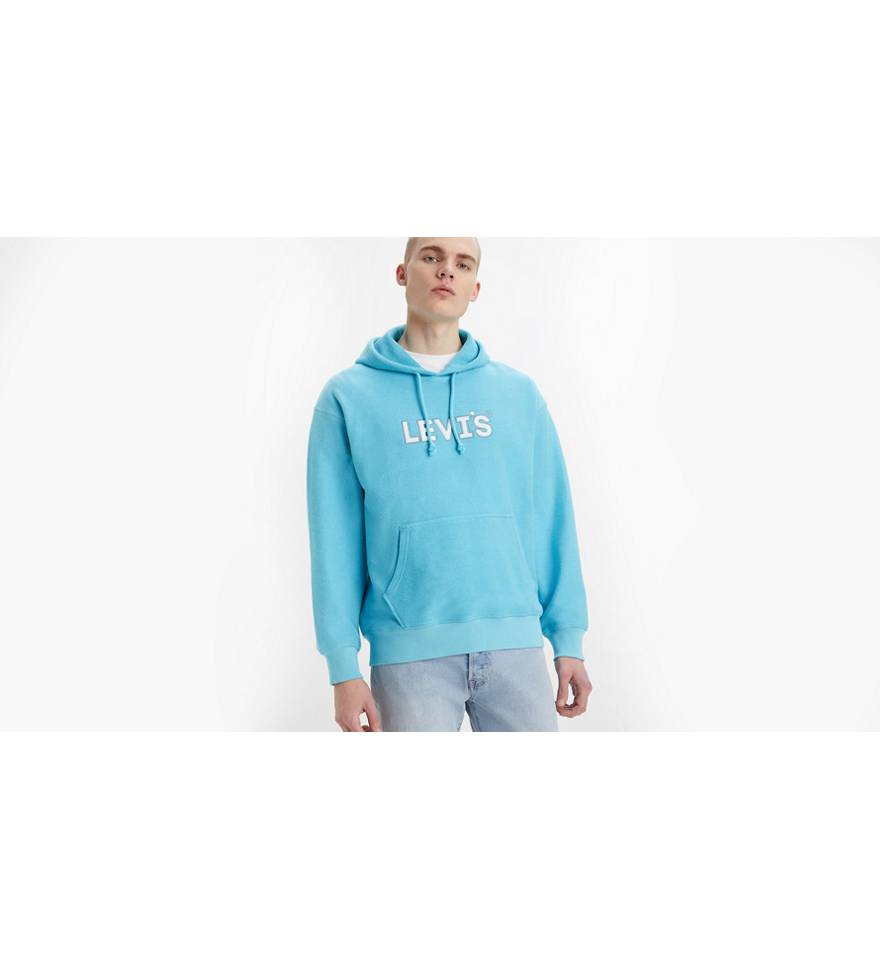 Relaxed Graphic Hoodie Sweatshirt - Blue | Levi's® US