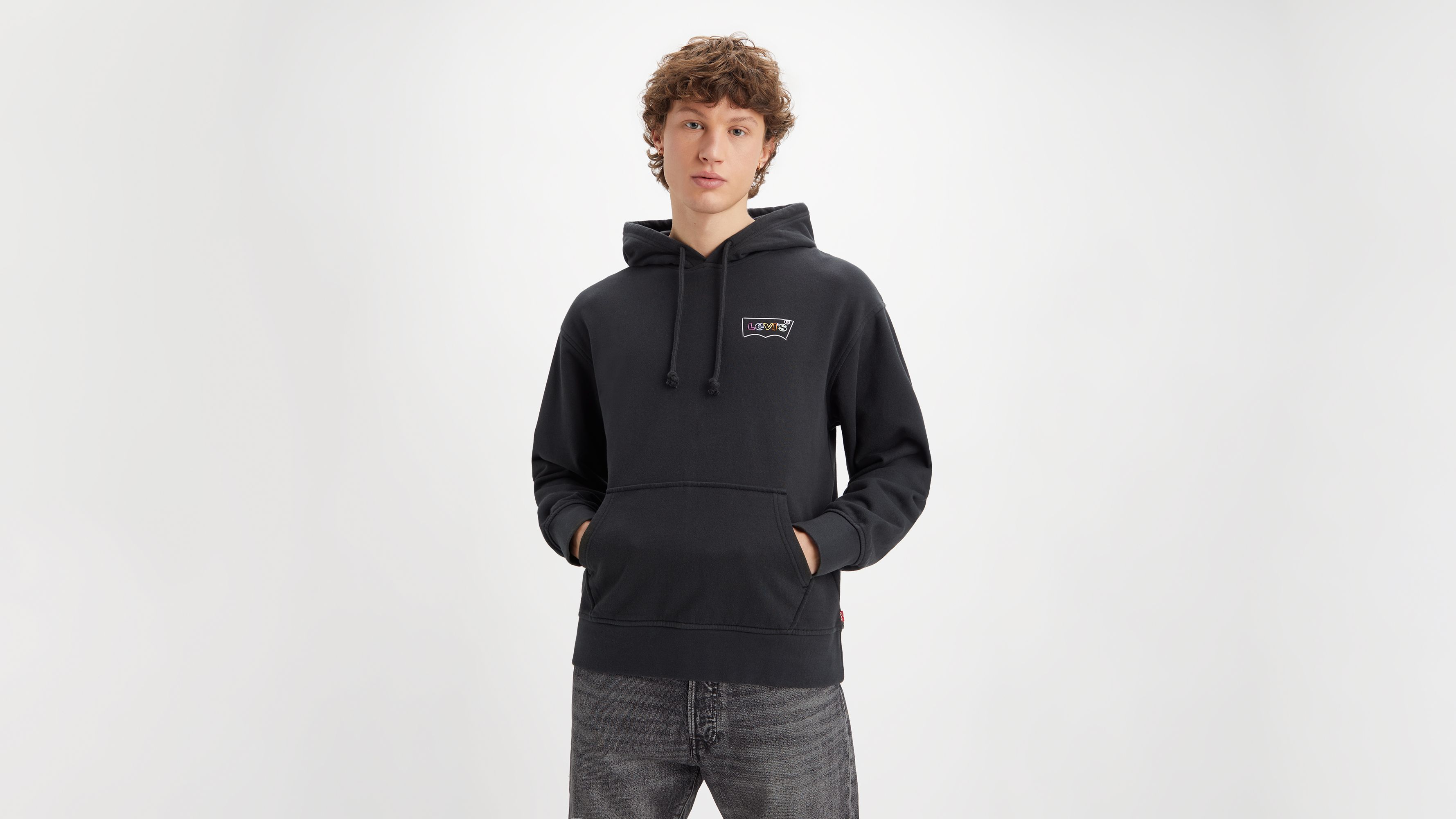 Relaxed Graphic Hoodie Black Levi s MT