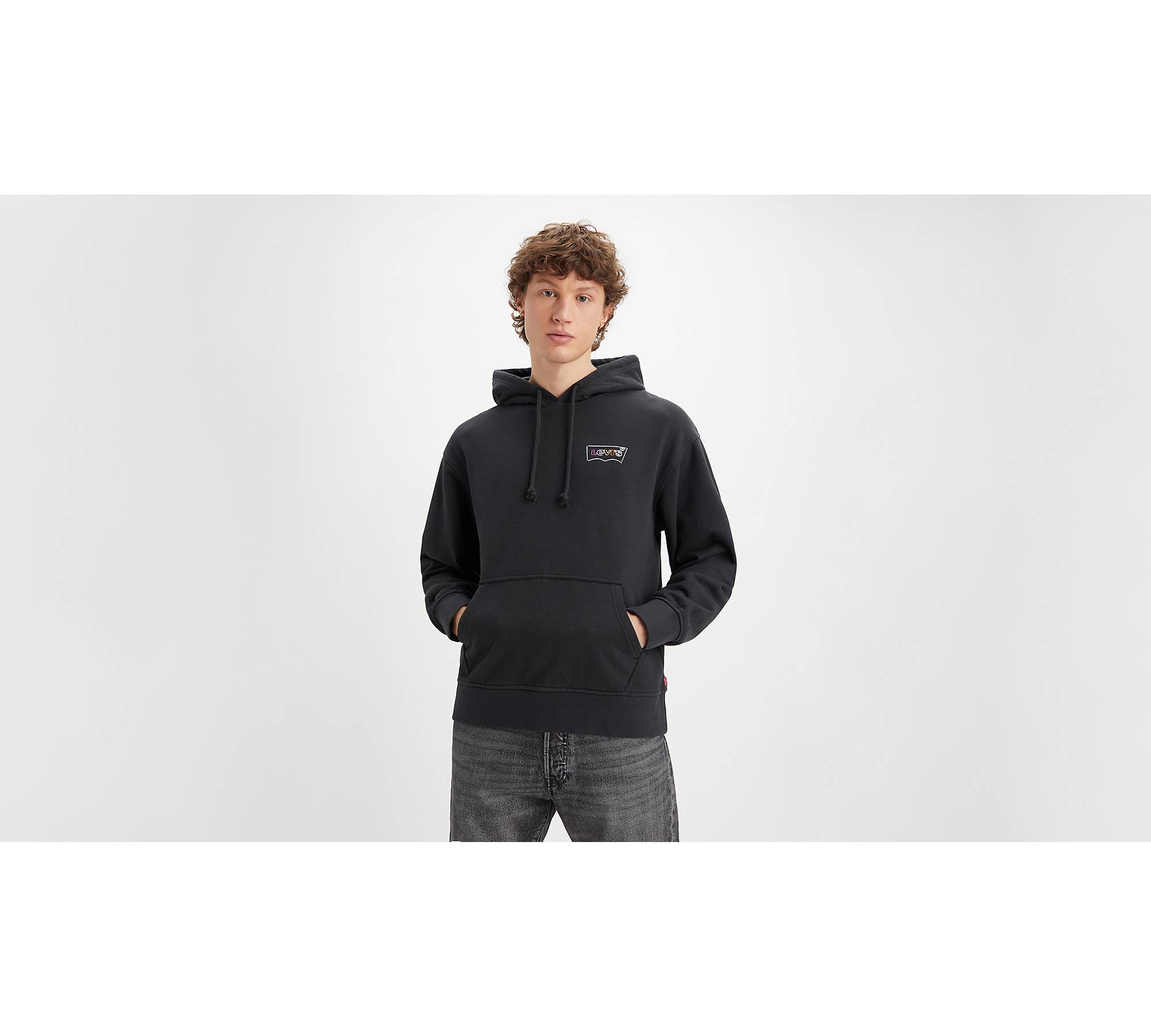 Relaxed Graphic Hoodie - Black | Levi's® GB