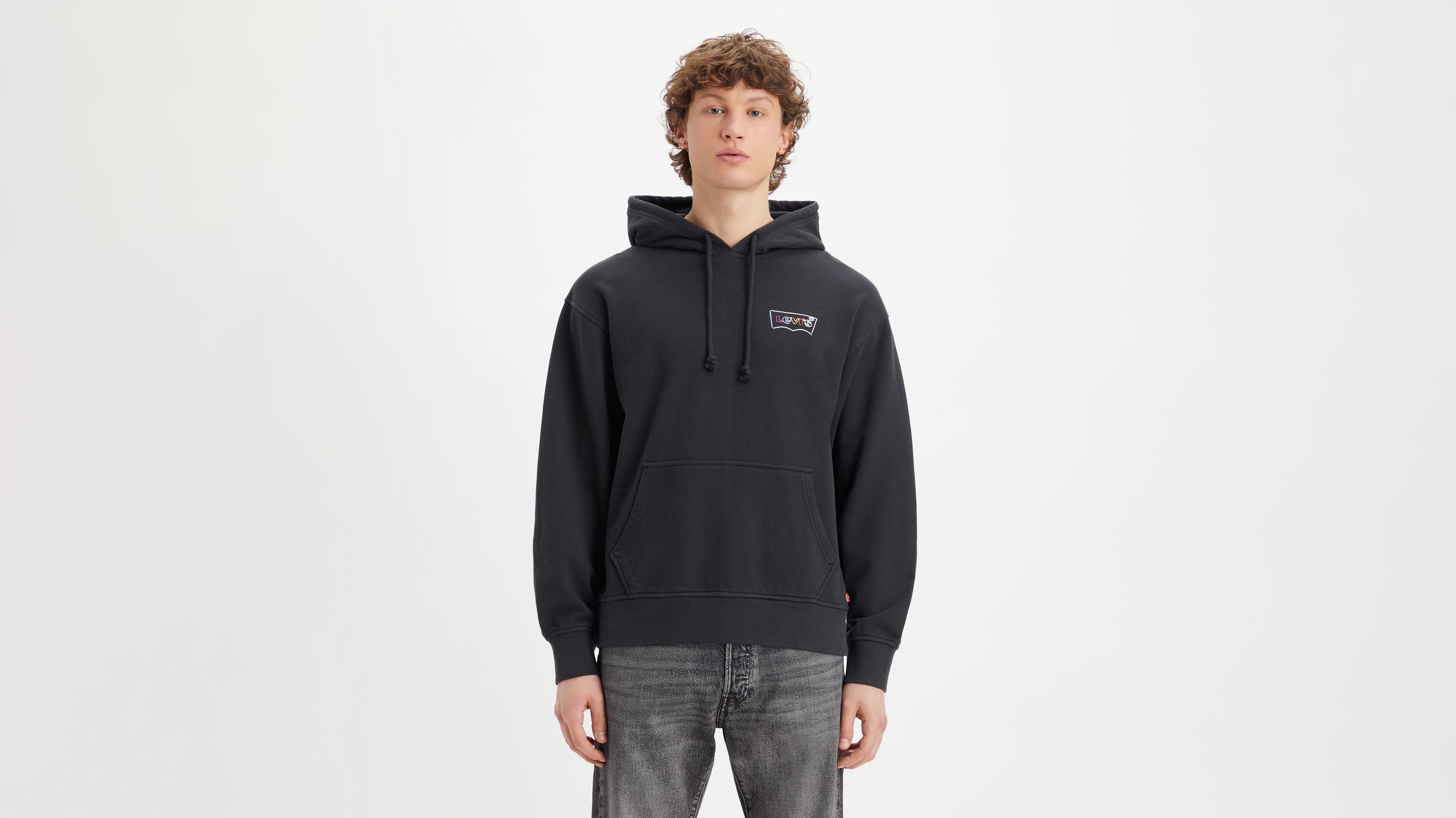 Relaxed Graphic Hoodie - Black | Levi's® GB