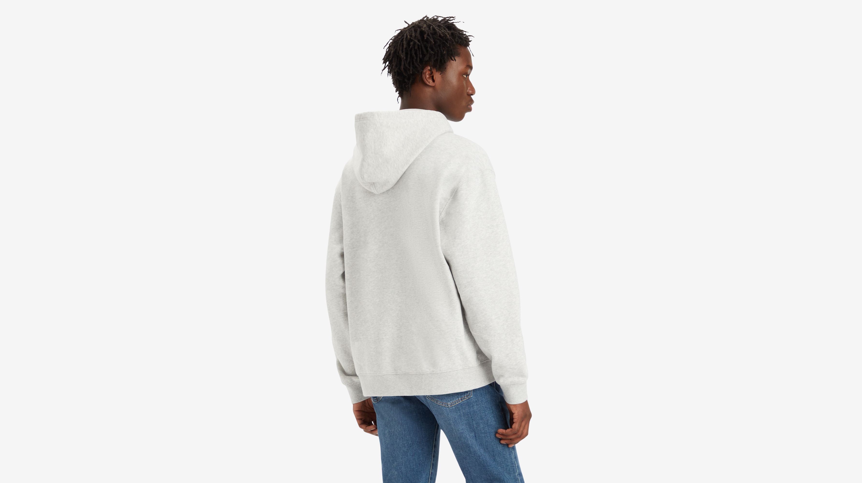 Relaxed Fit Graphic Hoodie - Grey | Levi
