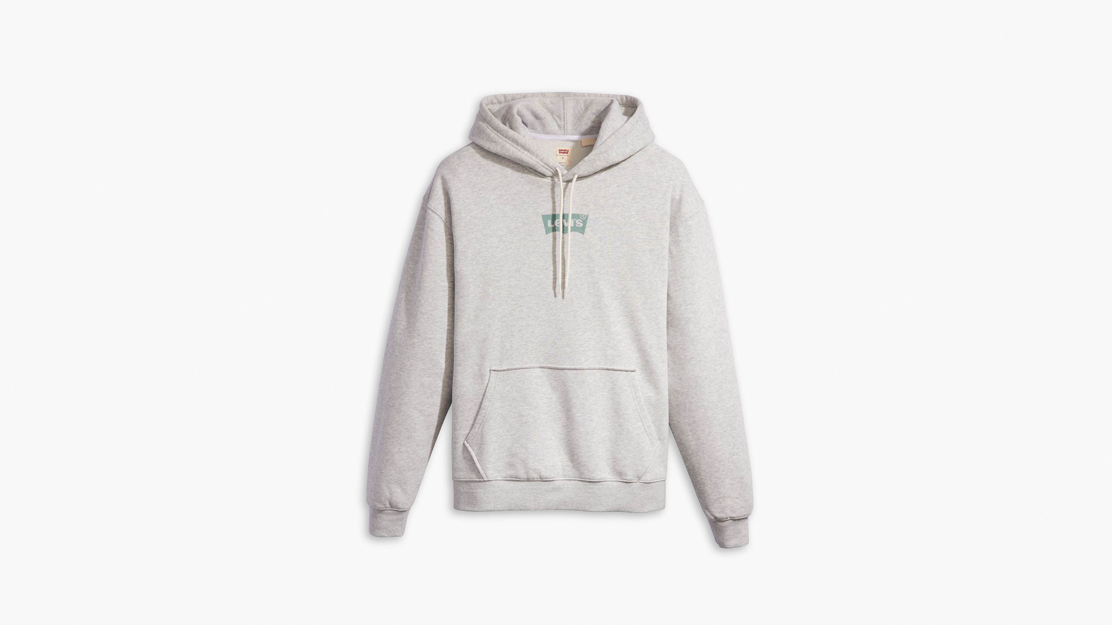 Relaxed Fit Graphic Hoodie - Grey | Levi 