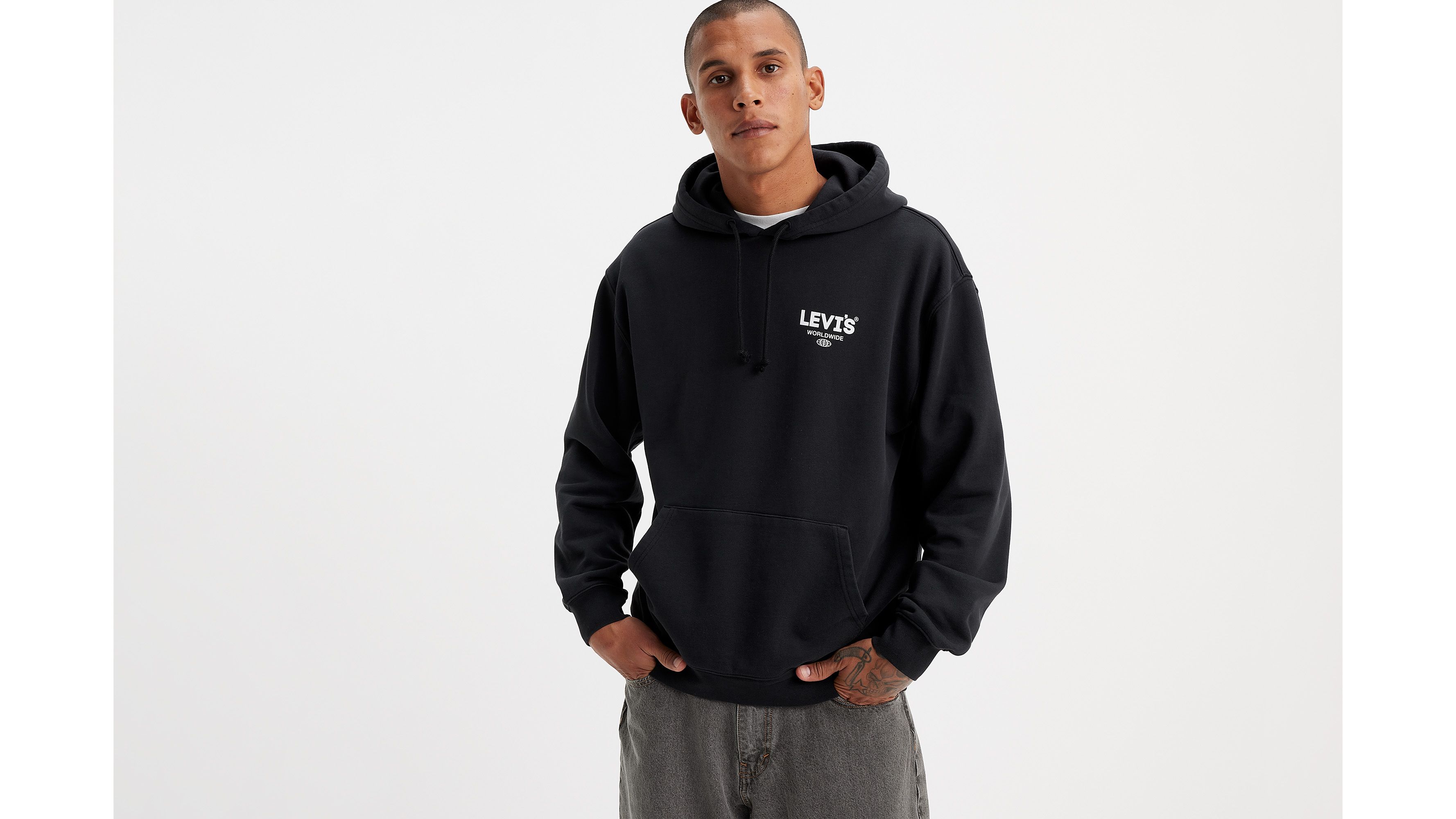 Tommy Jeans ARCHIVE GRAPHIC HOODIE UNISEX - Hoodie - black