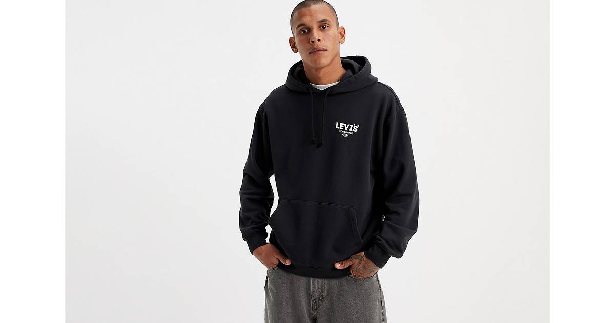 Relaxed Graphic Hoodie Sweatshirt - Black | Levi's® CA