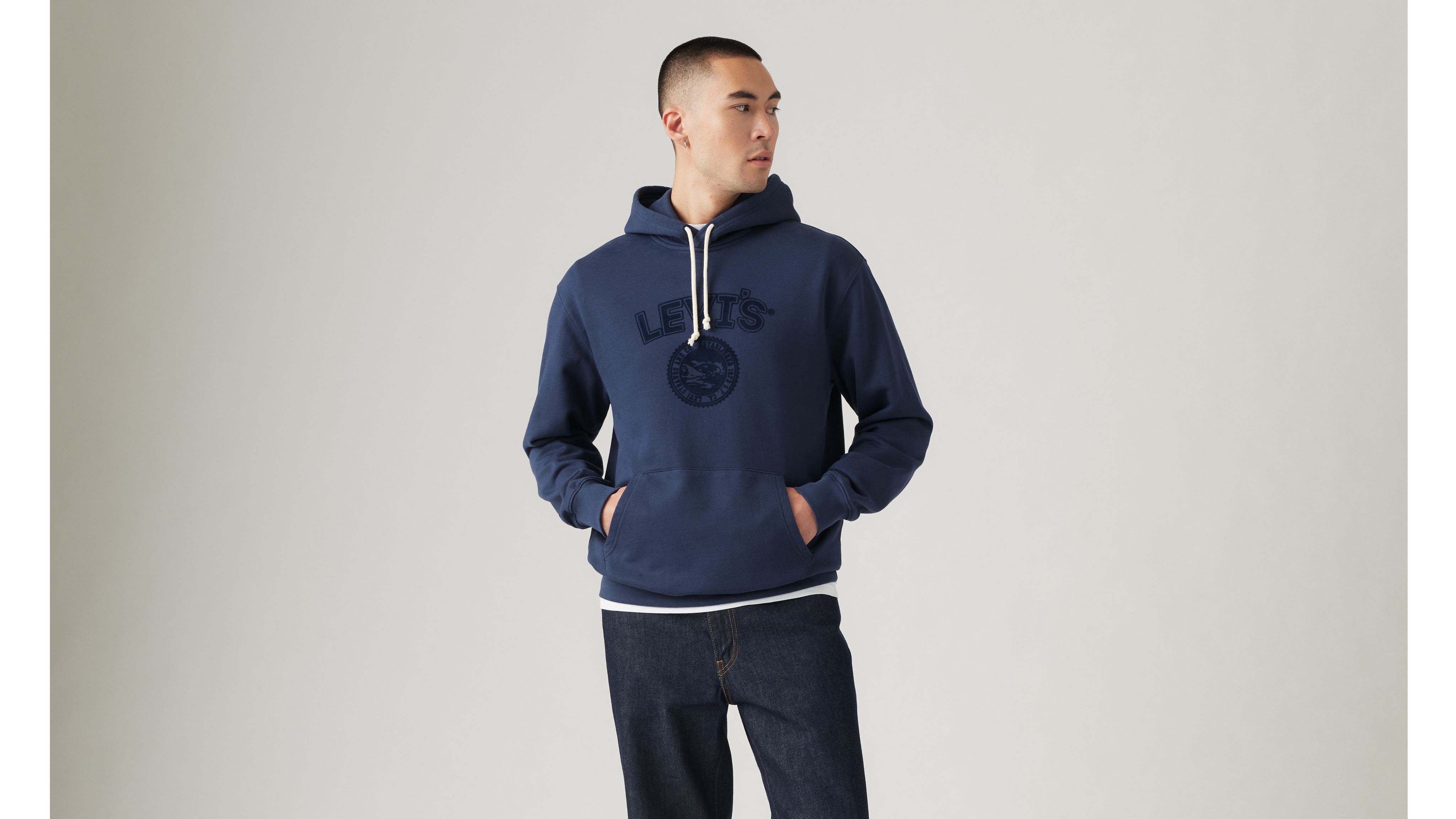 Relaxed Fit Graphic Hoodie Sweatshirt - Blue | Levi's® US
