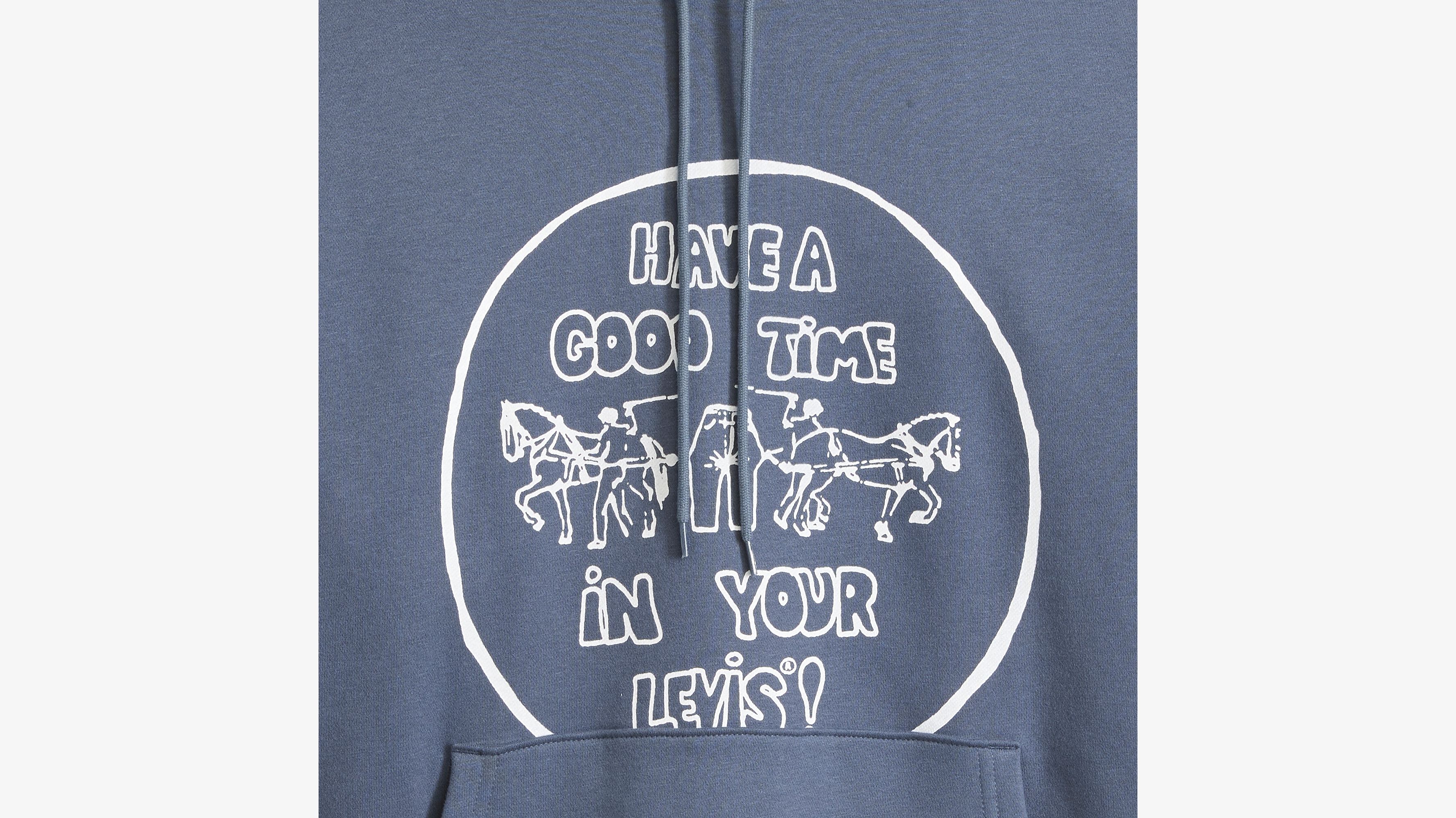 Relaxed Fit Graphic Hoodie Sweatshirt - Blue | Levi's® US