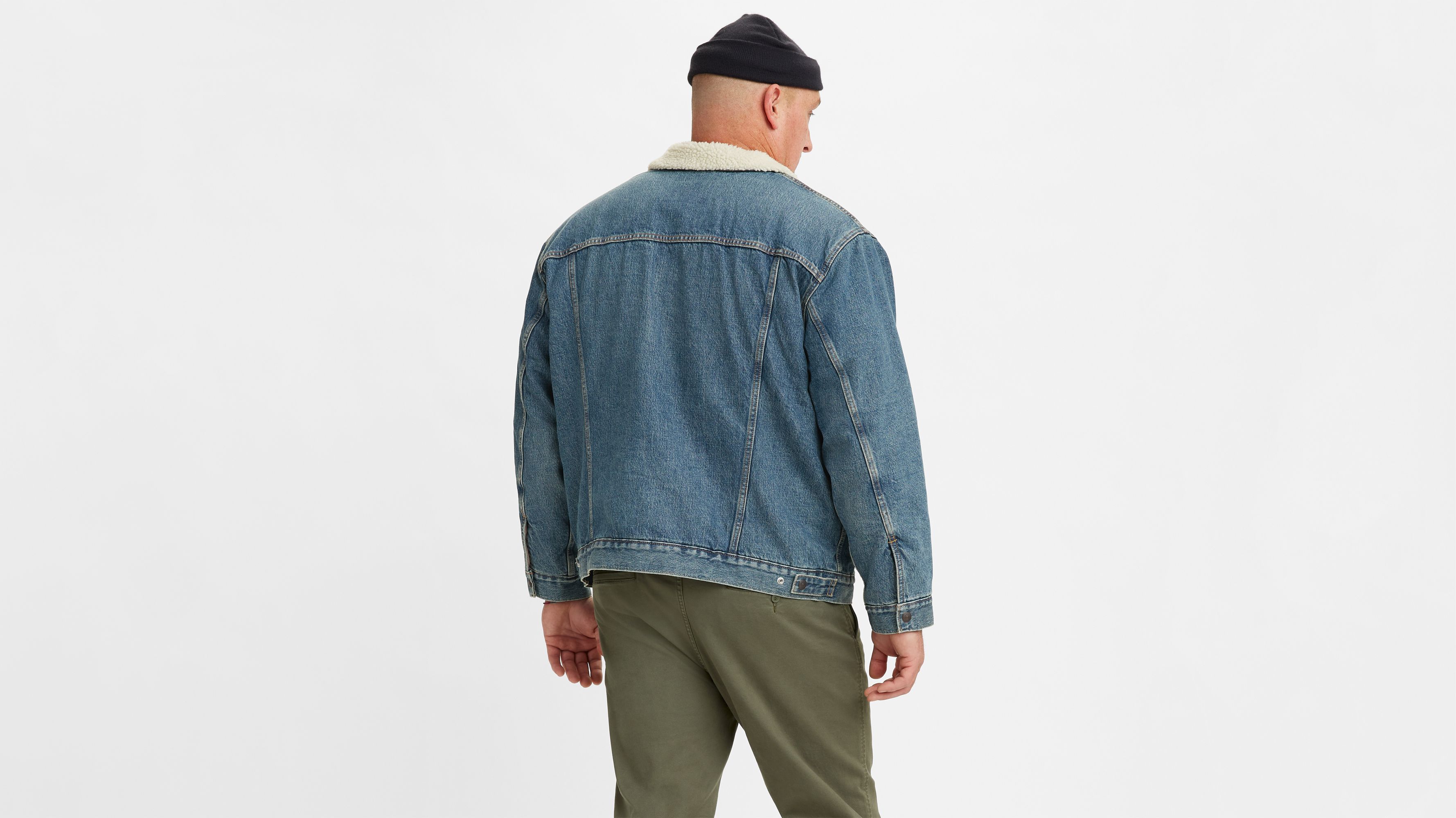 Levi's big and tall sherpa hot sale trucker jacket