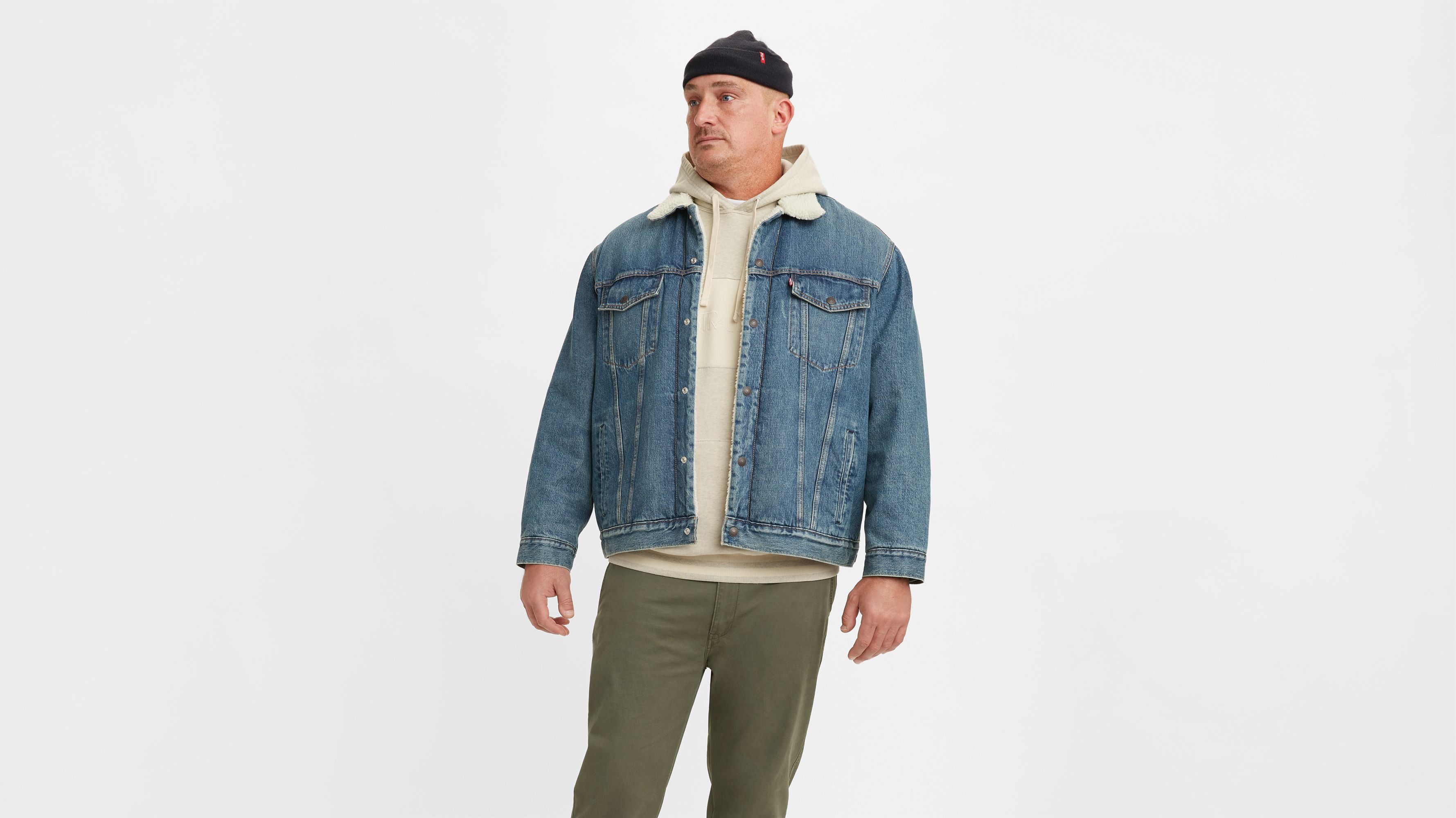 Levi's oversized sherpa trucker jacket xs hotsell