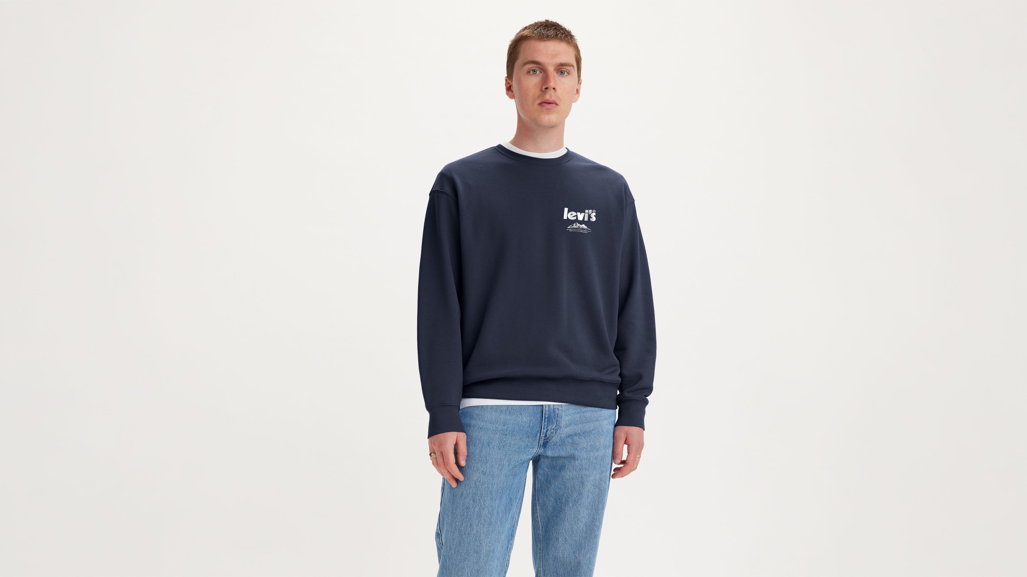 Relaxed Graphic Crewneck Sweatshirt - Multi-color