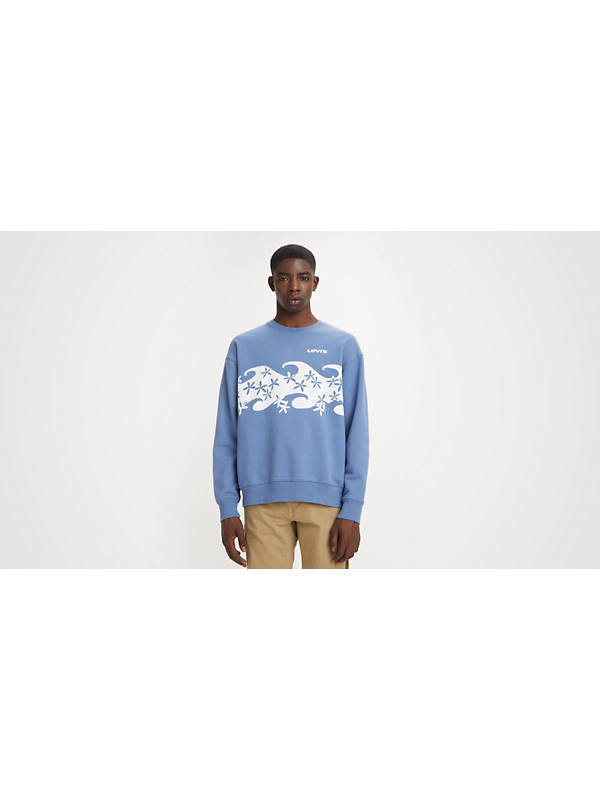Relaxed Graphic Crewneck Sweatshirt - Blue | Levi's® AT