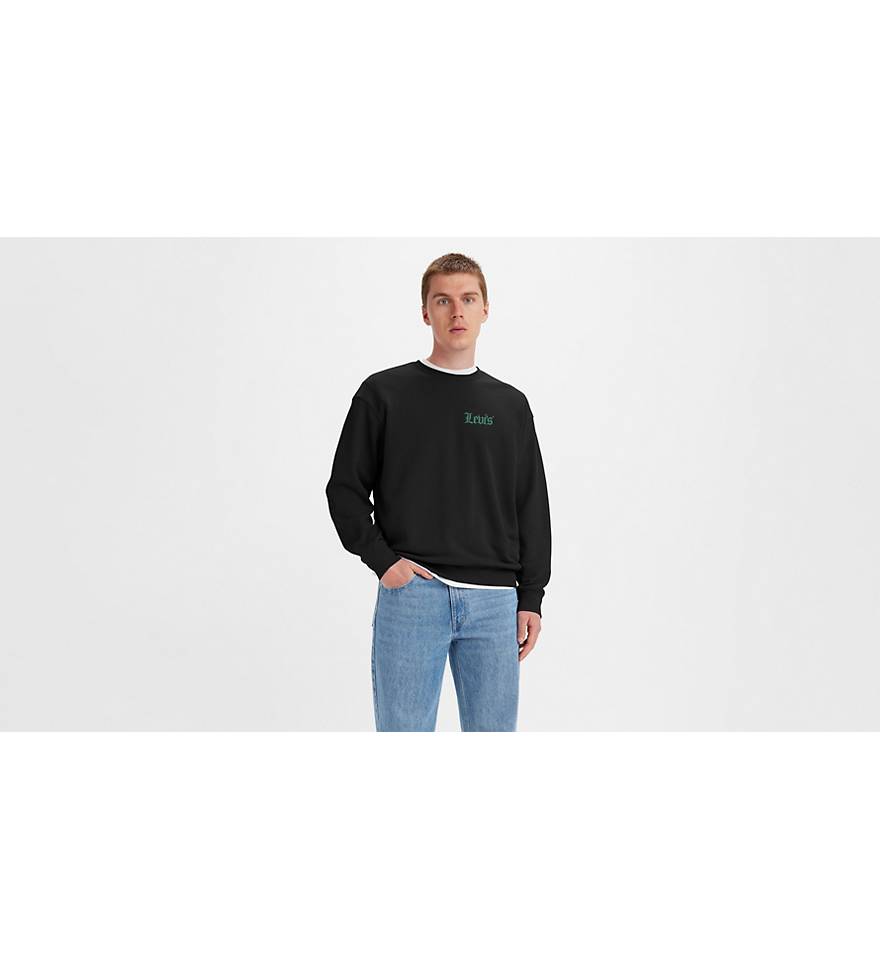 Relaxed Graphic Crewneck Sweatshirt - Black | Levi's® CA