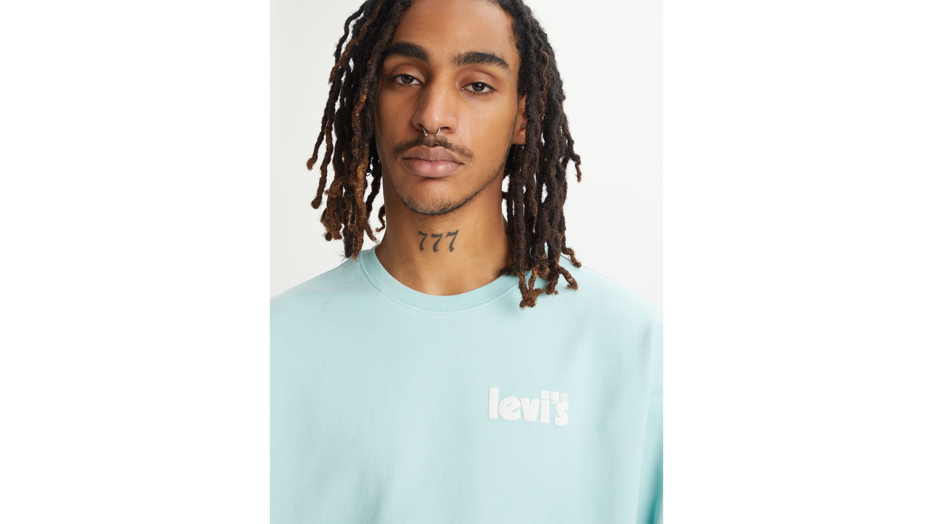 Felpa girocollo rilassata stampata 3