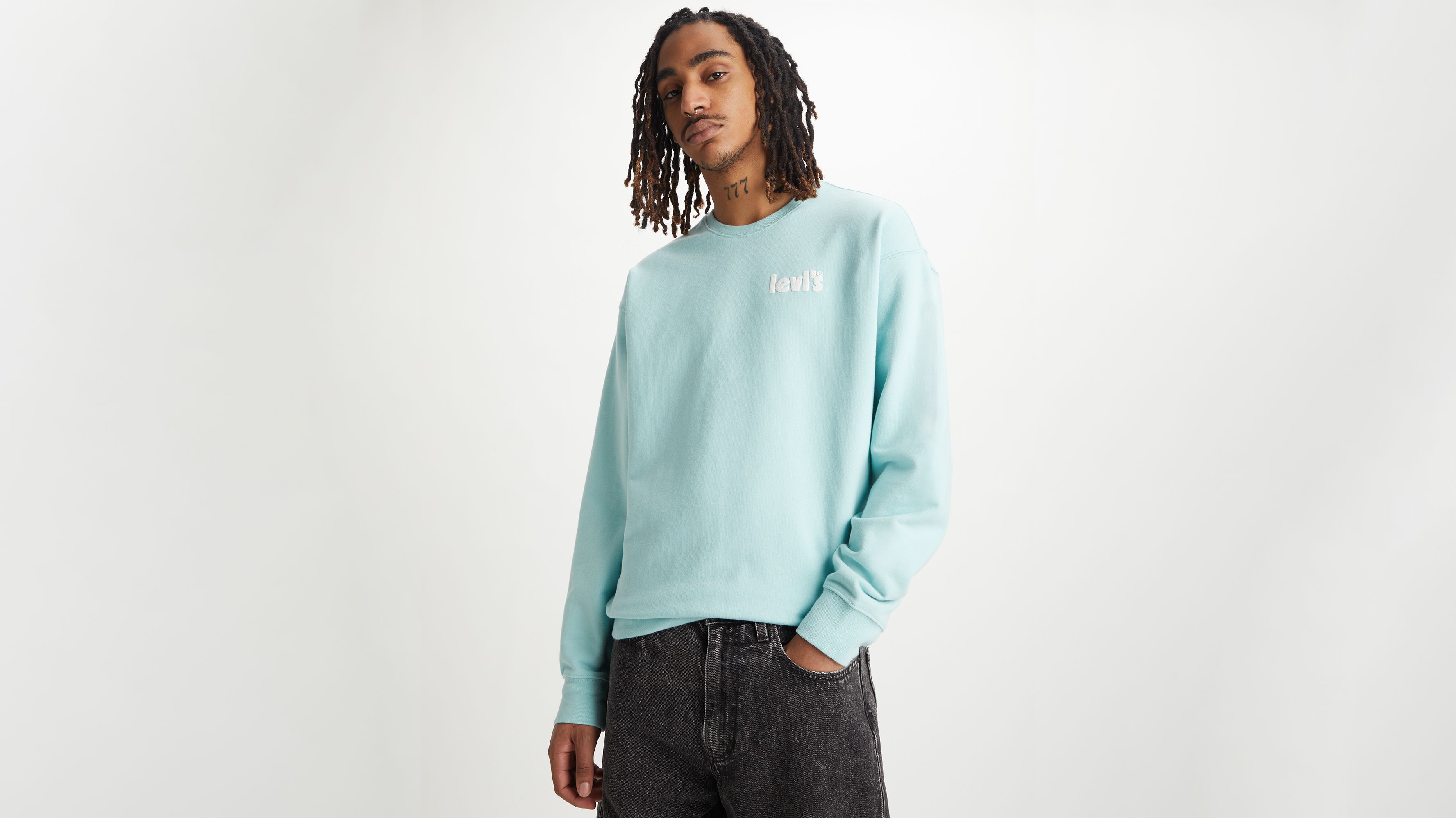 Relaxed Graphic Crewneck Sweatshirt - Green