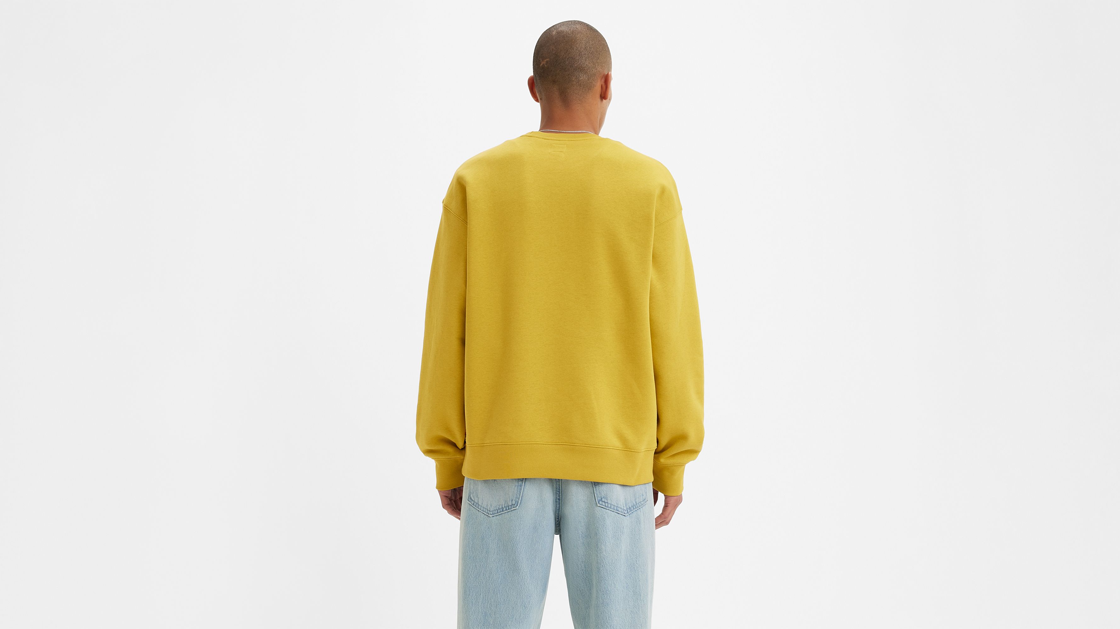 Relaxed Graphic Crewneck Sweatshirt - Yellow