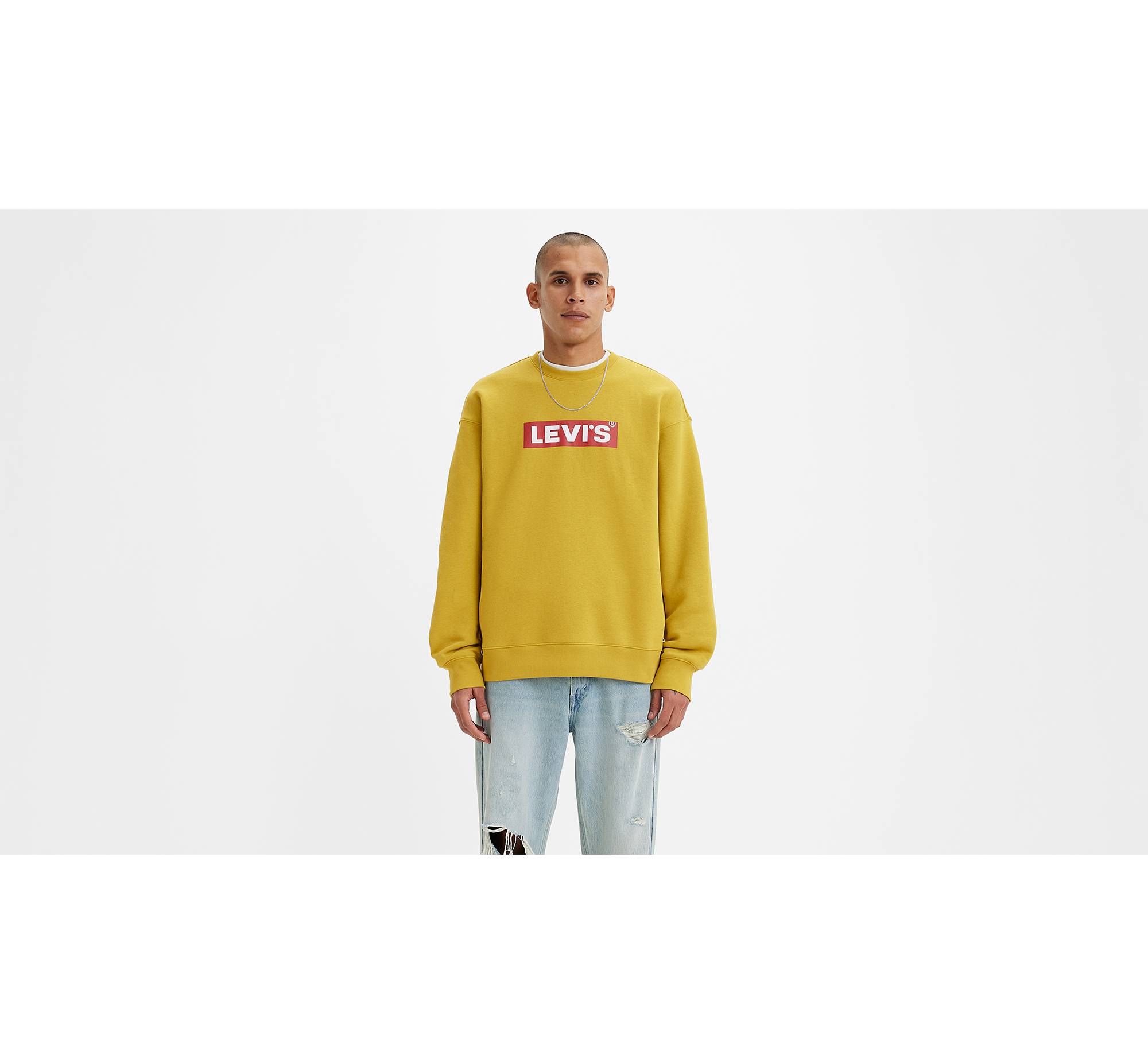 Relaxed Graphic Crewneck Sweatshirt - Yellow | Levi\'s® AD