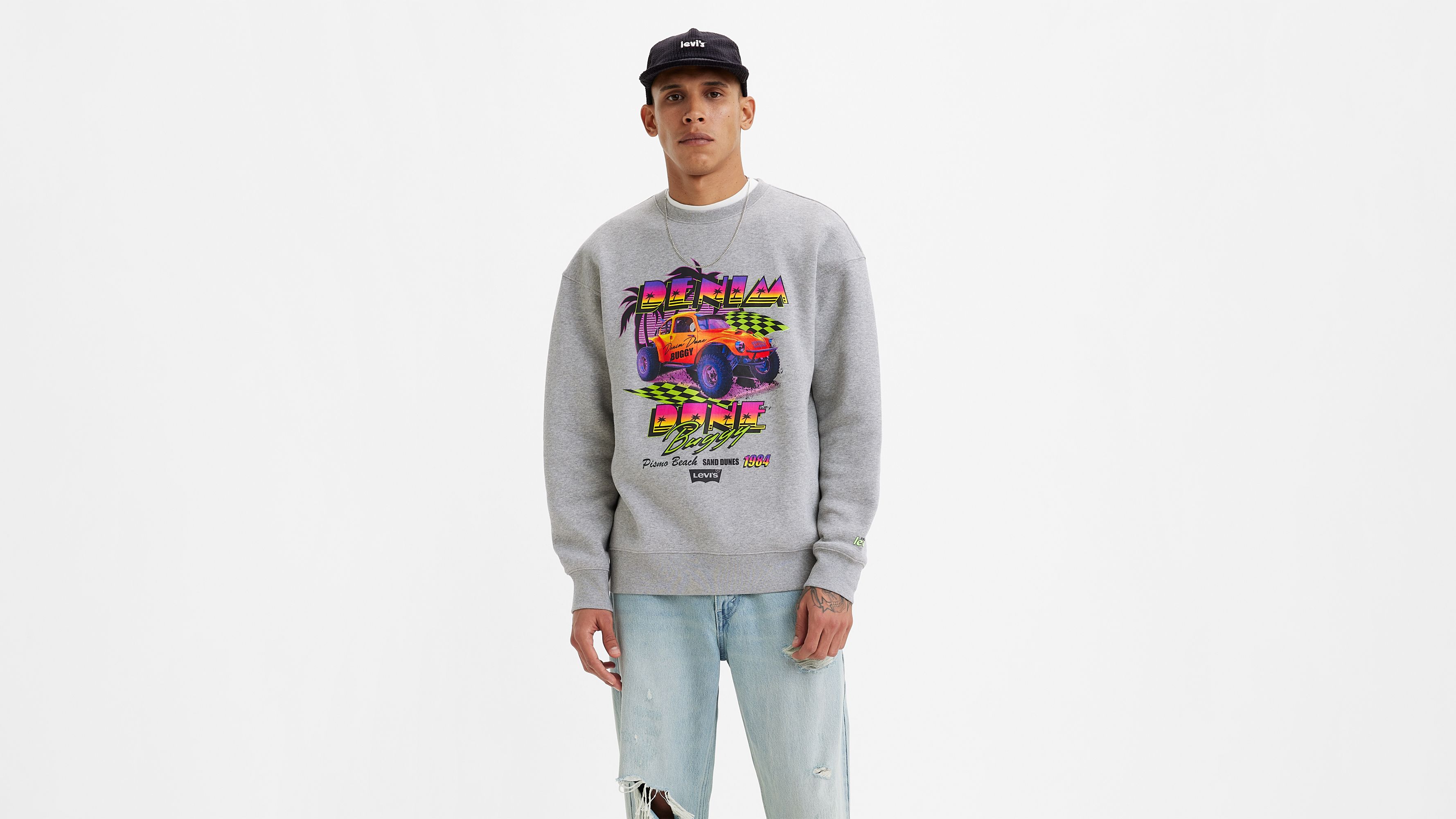 Relaxed Graphic Crewneck Sweatshirt 1