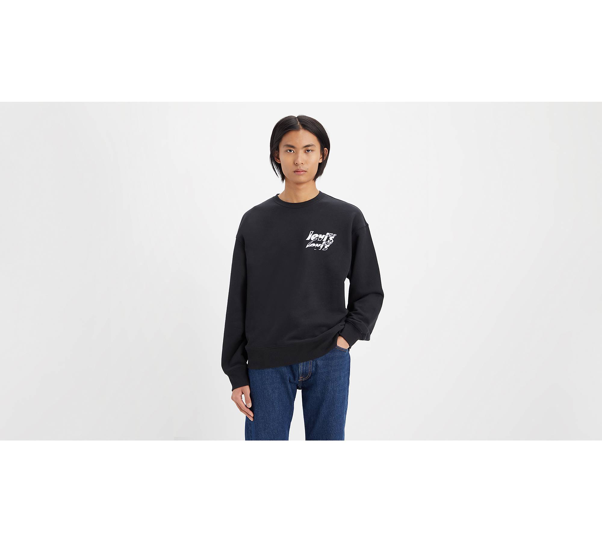 Relaxed Graphic Crewneck Sweatshirt - Black | Levi's® NO