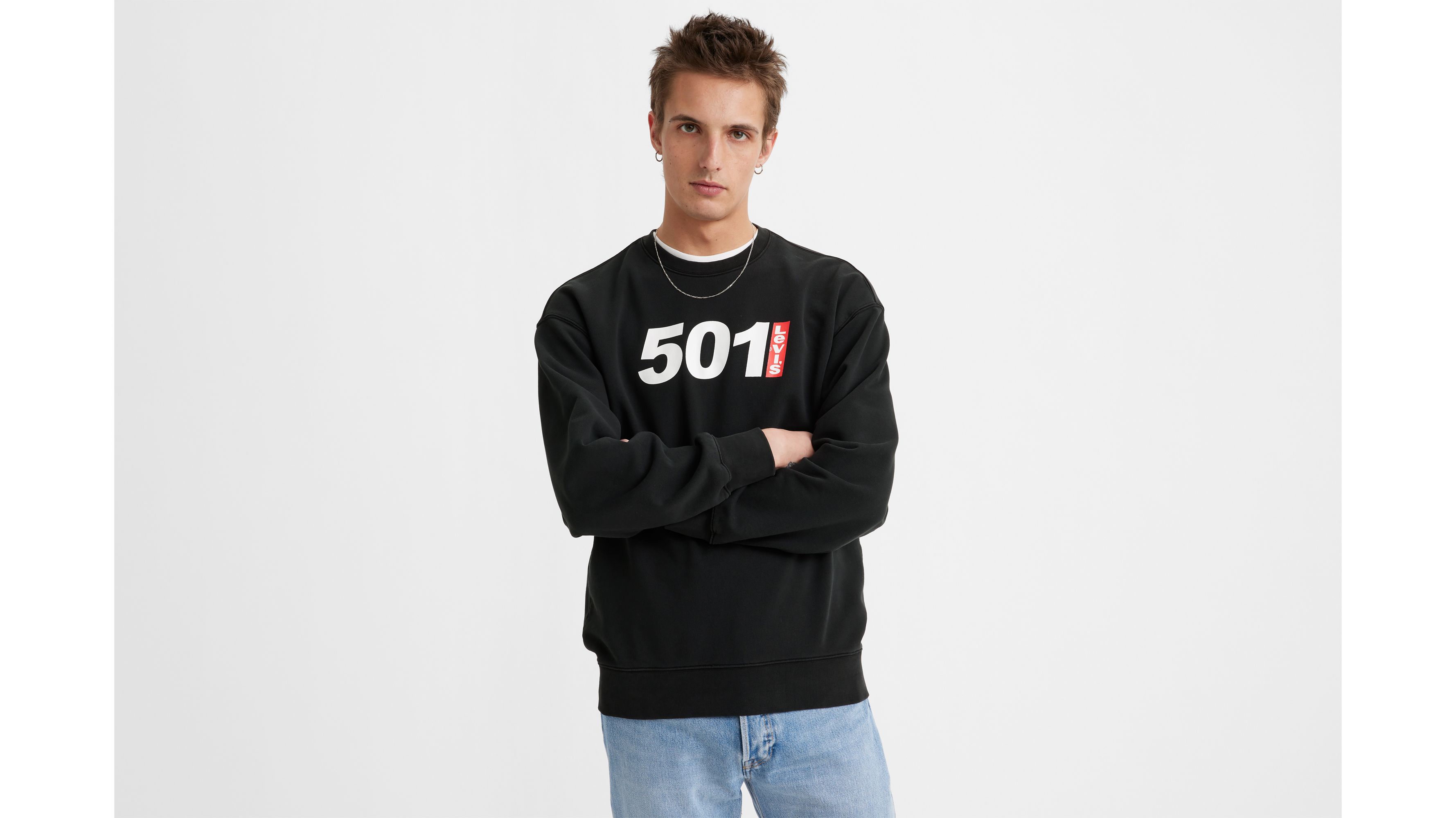 Relaxed Graphic Crewneck Sweatshirt 1