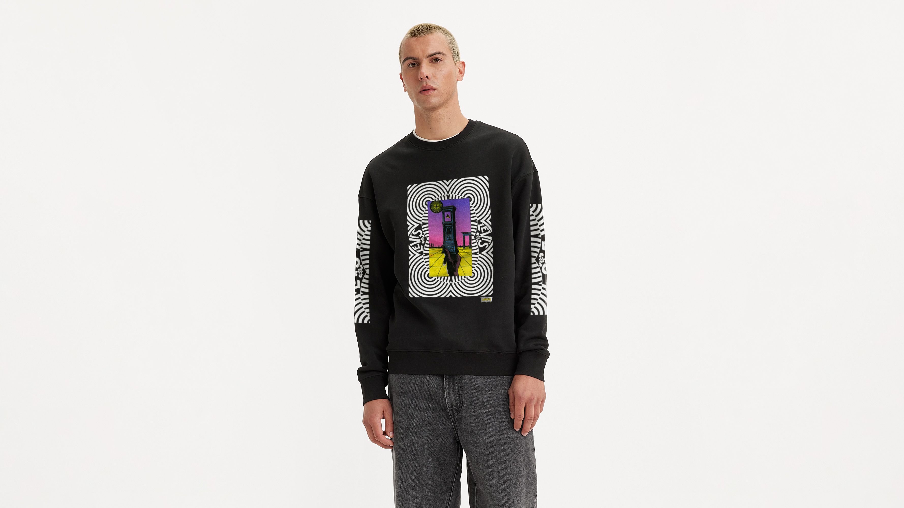 Relaxed Graphic Crewneck Sweatshirt - Black | Levi's® US