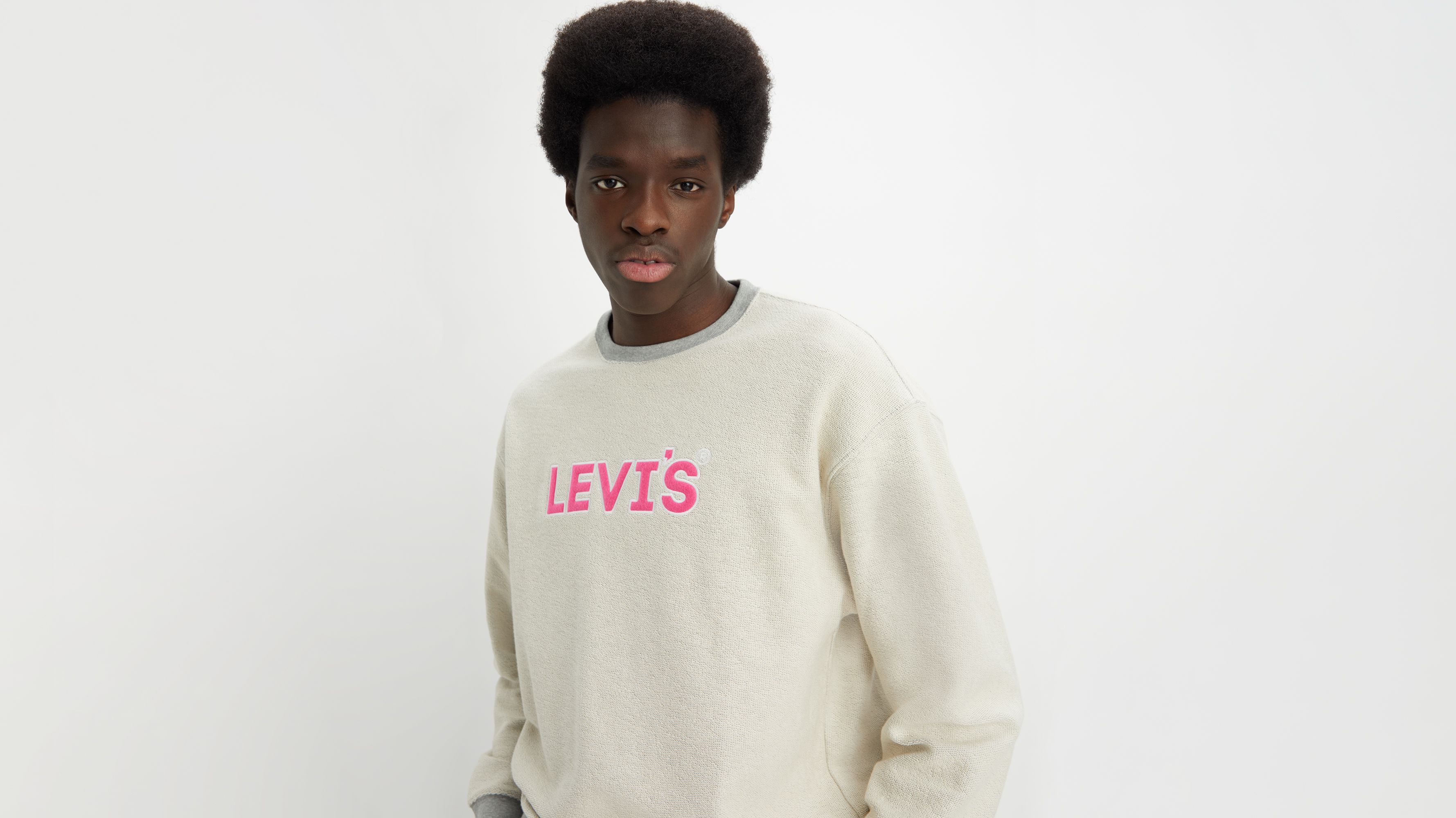C.E CAVEMPT シーイー IMAGINARY CREW NECK XL Relaxed Graphic Crewneck Sweatshirt - Grey | Levi's® US
