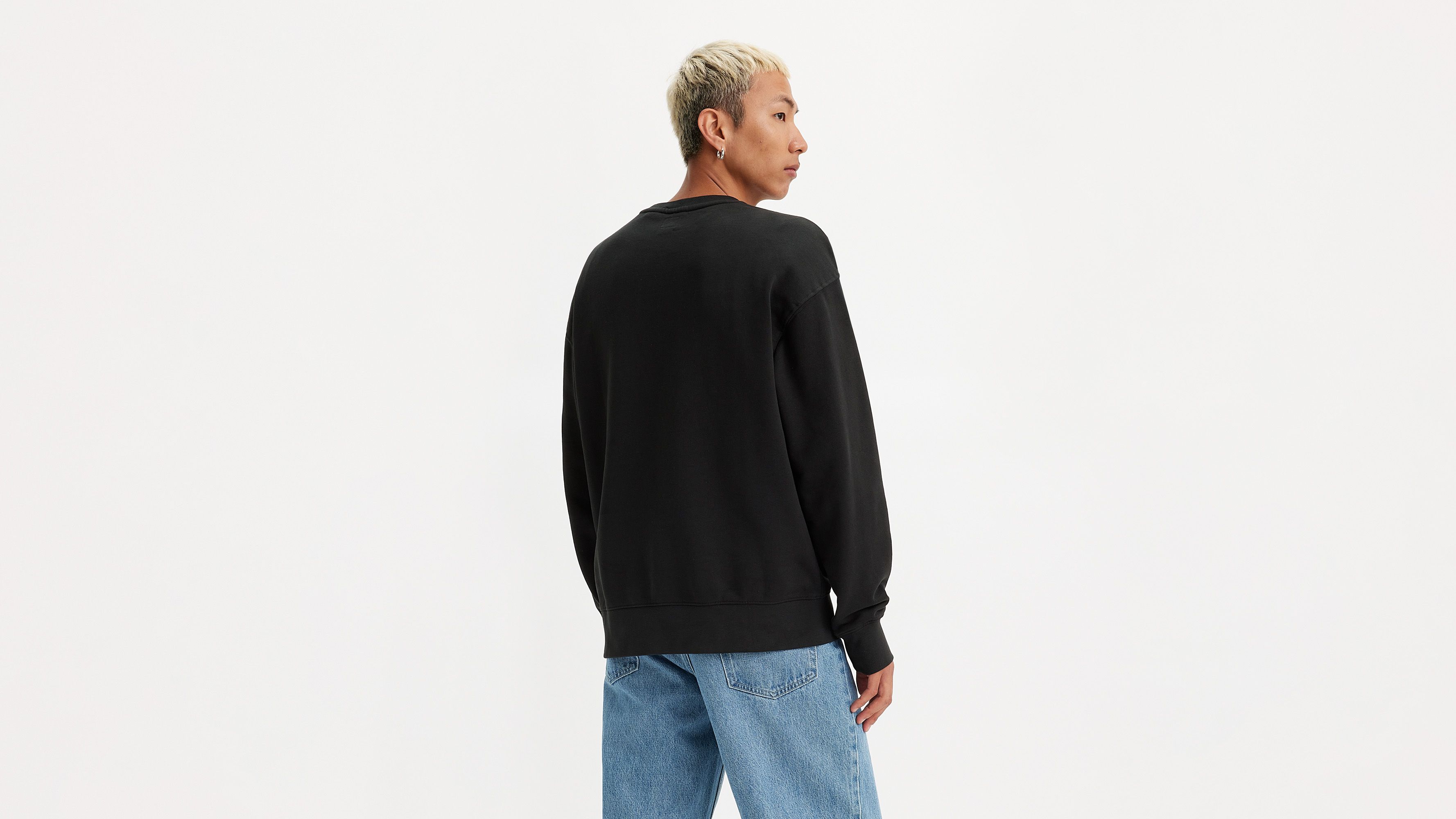 oversized graphic crewneck sweatshirt