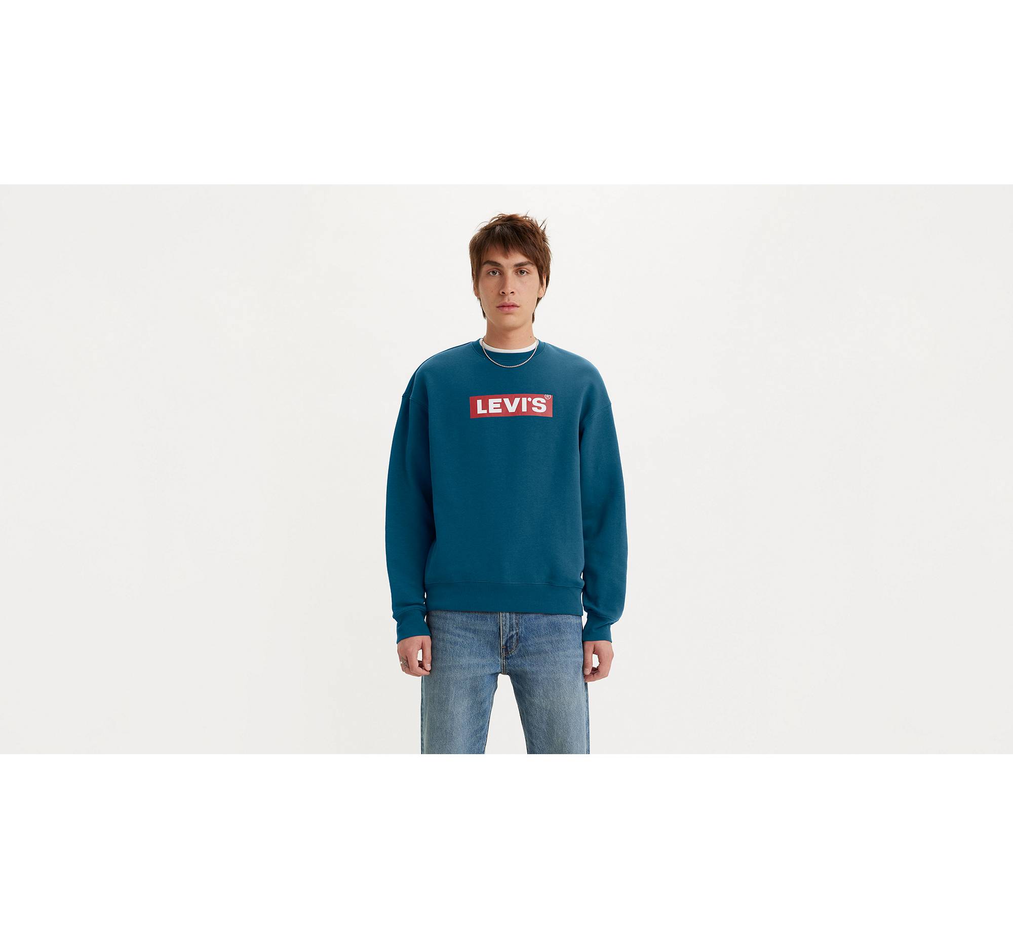 Relaxed Graphic Crewneck Sweatshirt - Blue | Levi's® AM