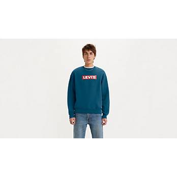 Relaxed Graphic Crewneck Sweatshirt - Blue | Levi's® NO