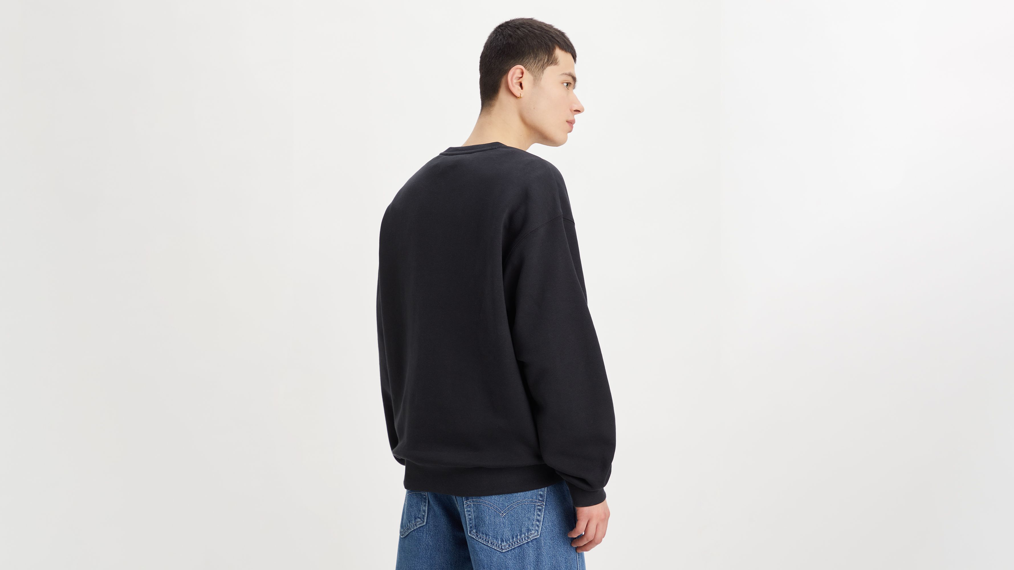 Silvertab™ Relaxed Graphic Crewneck Sweatshirt - Black | Levi's® US