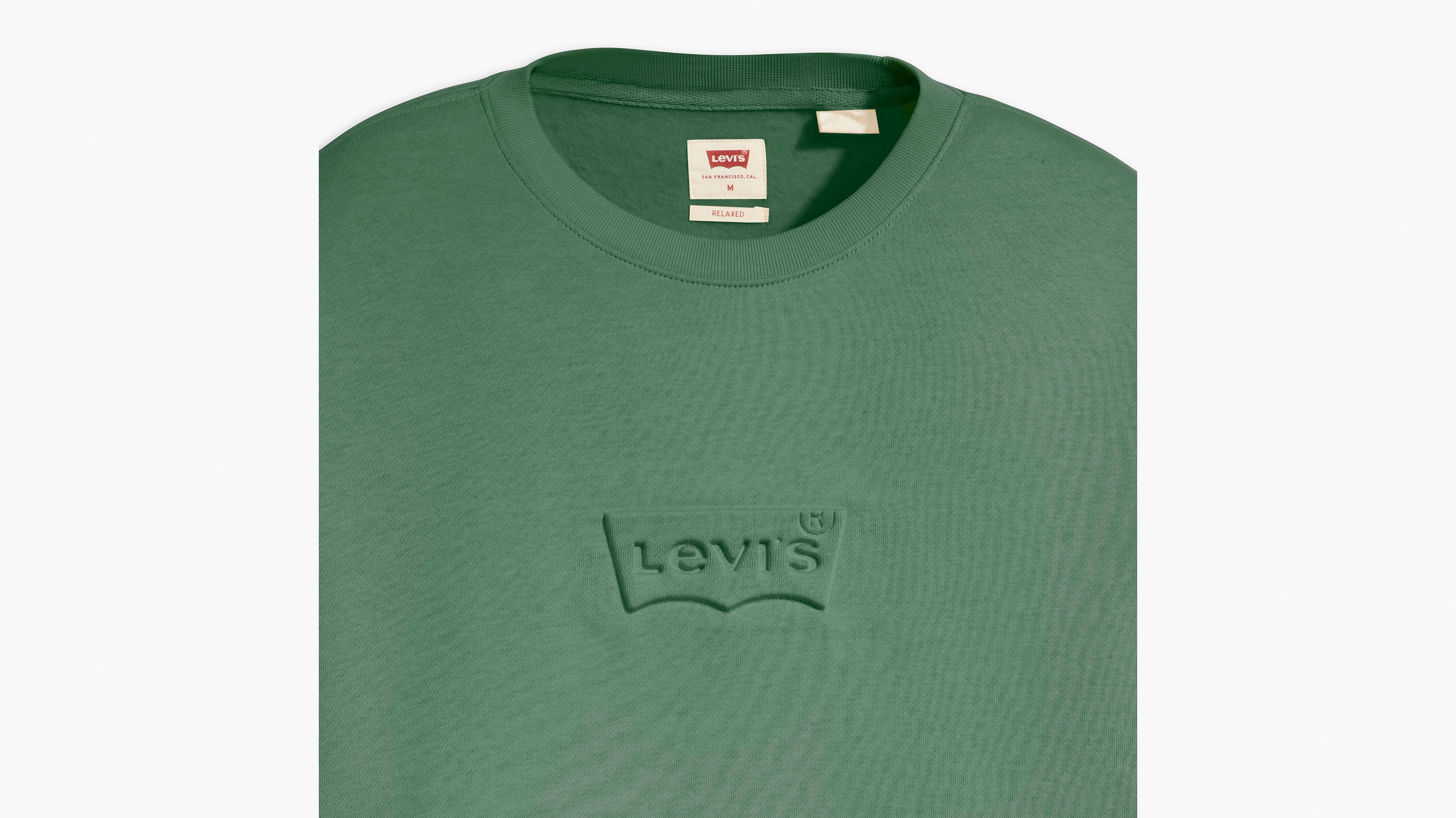 Relaxed Fit Graphic Crewneck Sweatshirt - Green