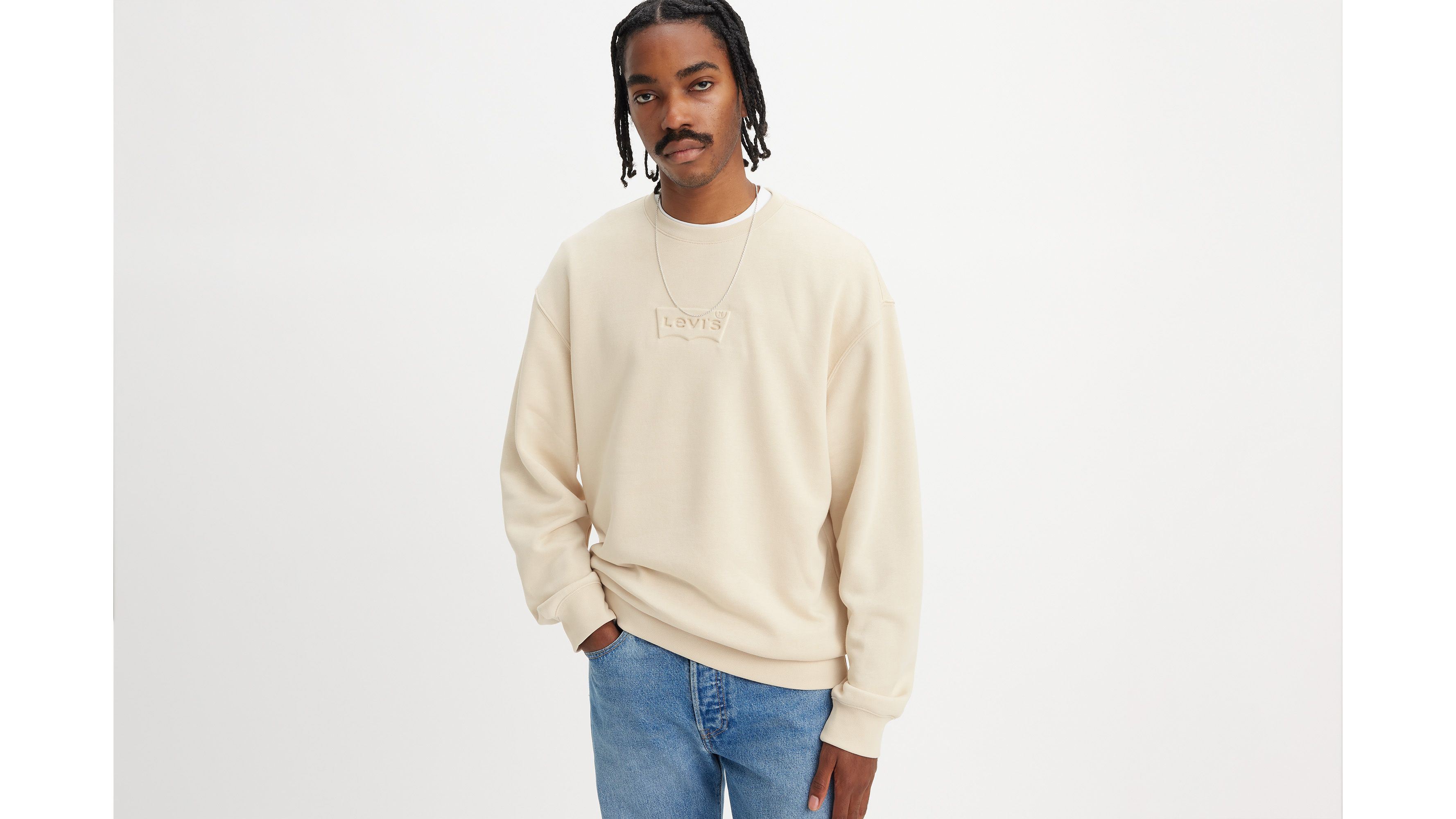 Levi's relaxed store graphic crew