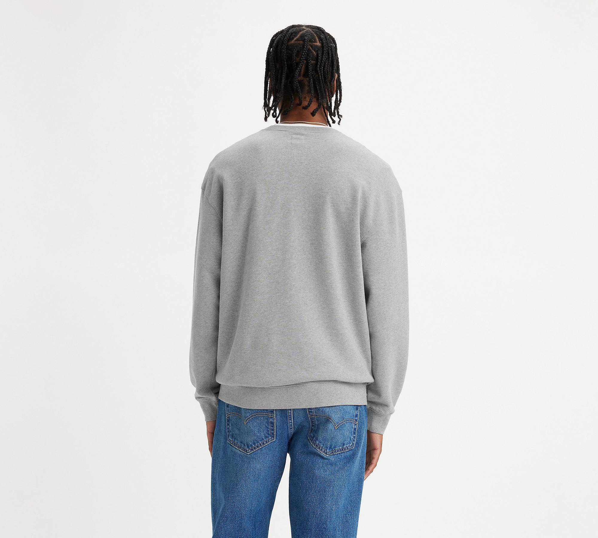 Relaxed Fit Graphic Crewneck Sweatshirt - Grey | Levi's® NO