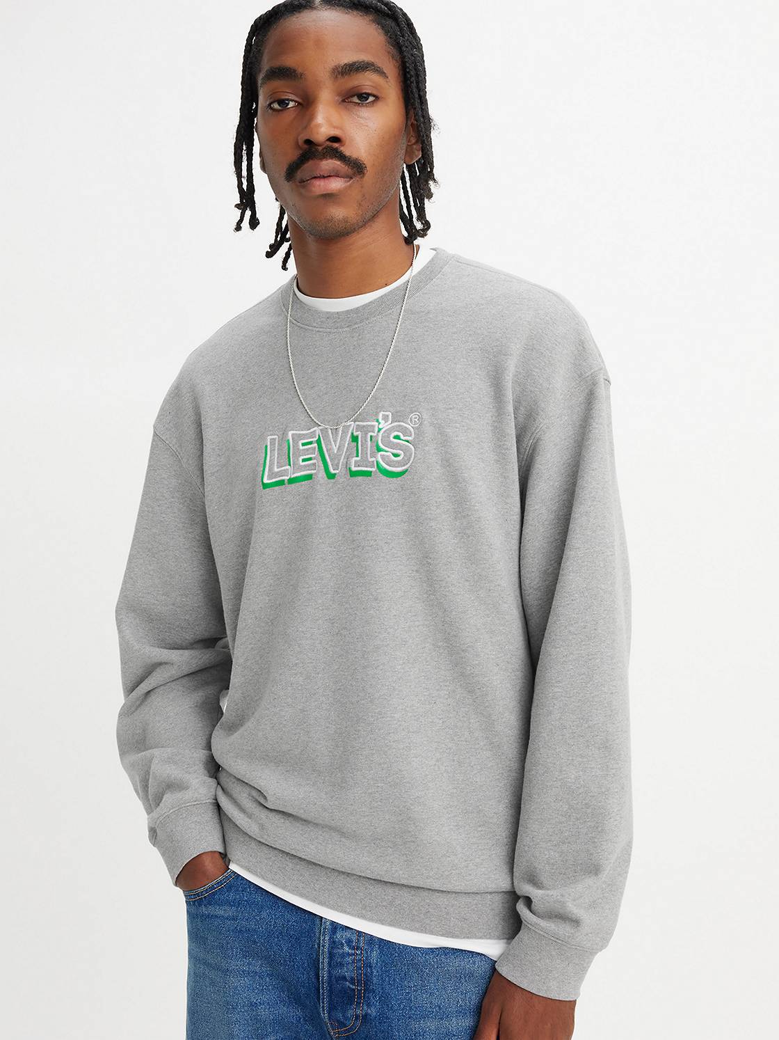 Relaxed Fit Graphic Crewneck Sweatshirt 1