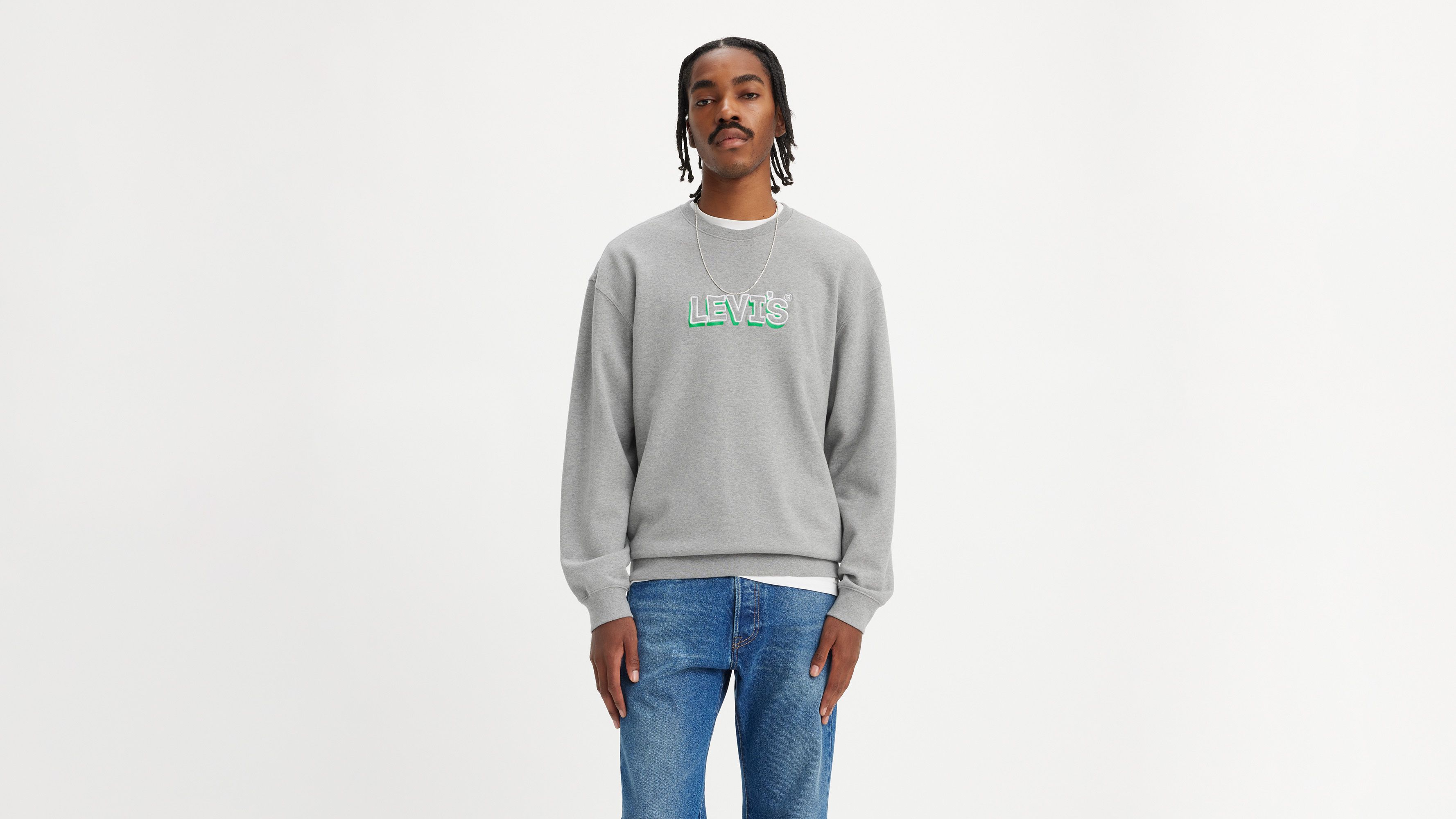 Relaxed Fit Sweatshirt mit Rundhalsausschnitt und Grafik 2