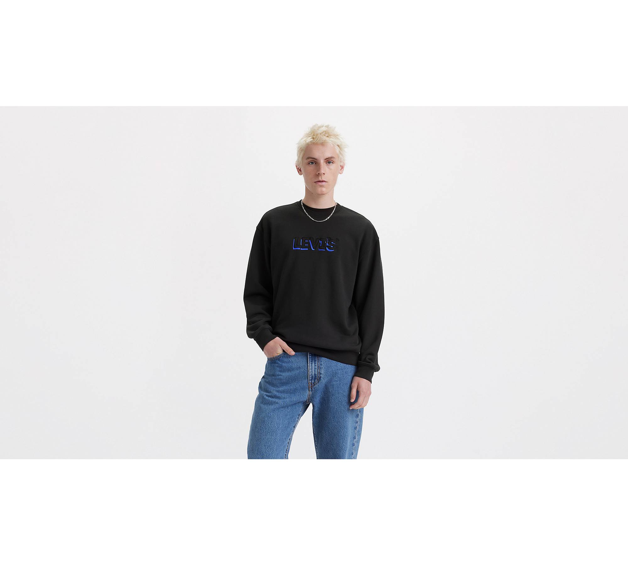 Relaxed Graphic Crewneck Sweatshirt - Black | Levi's® GB