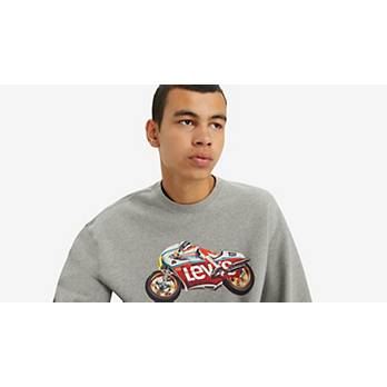 Relaxed Fit Graphic Crewneck Sweatshirt 4