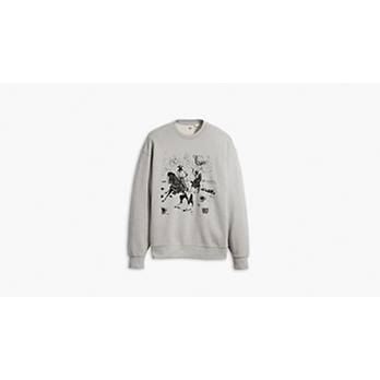 Relaxed Fit Graphic Sweater met Ronde Hals 5