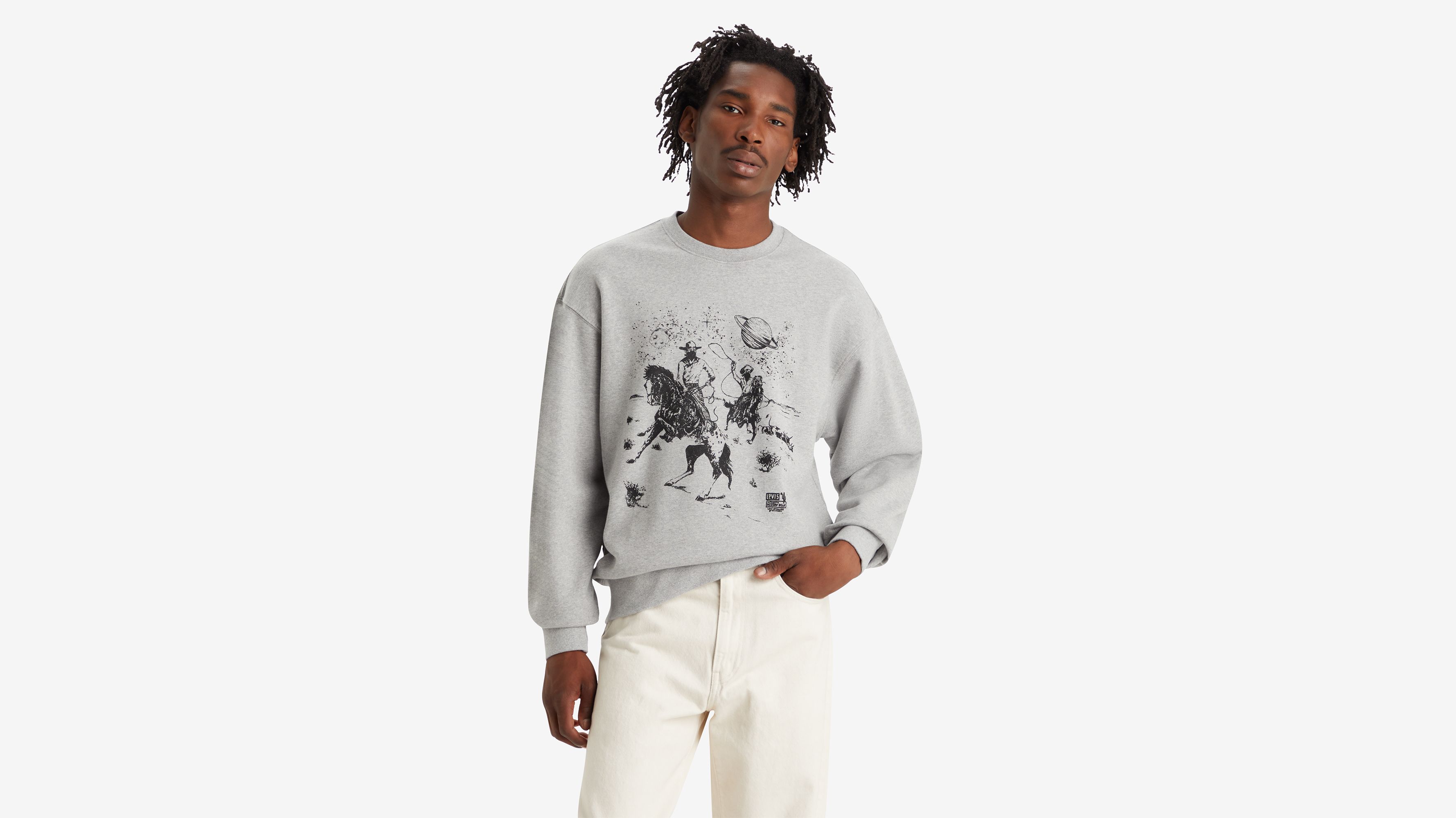 Relaxed Graphic Crewneck Sweatshirt - Grey | Levi's® US