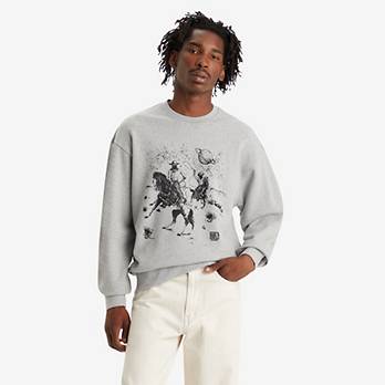 Relaxed Fit Graphic Crewneck Sweatshirt 2